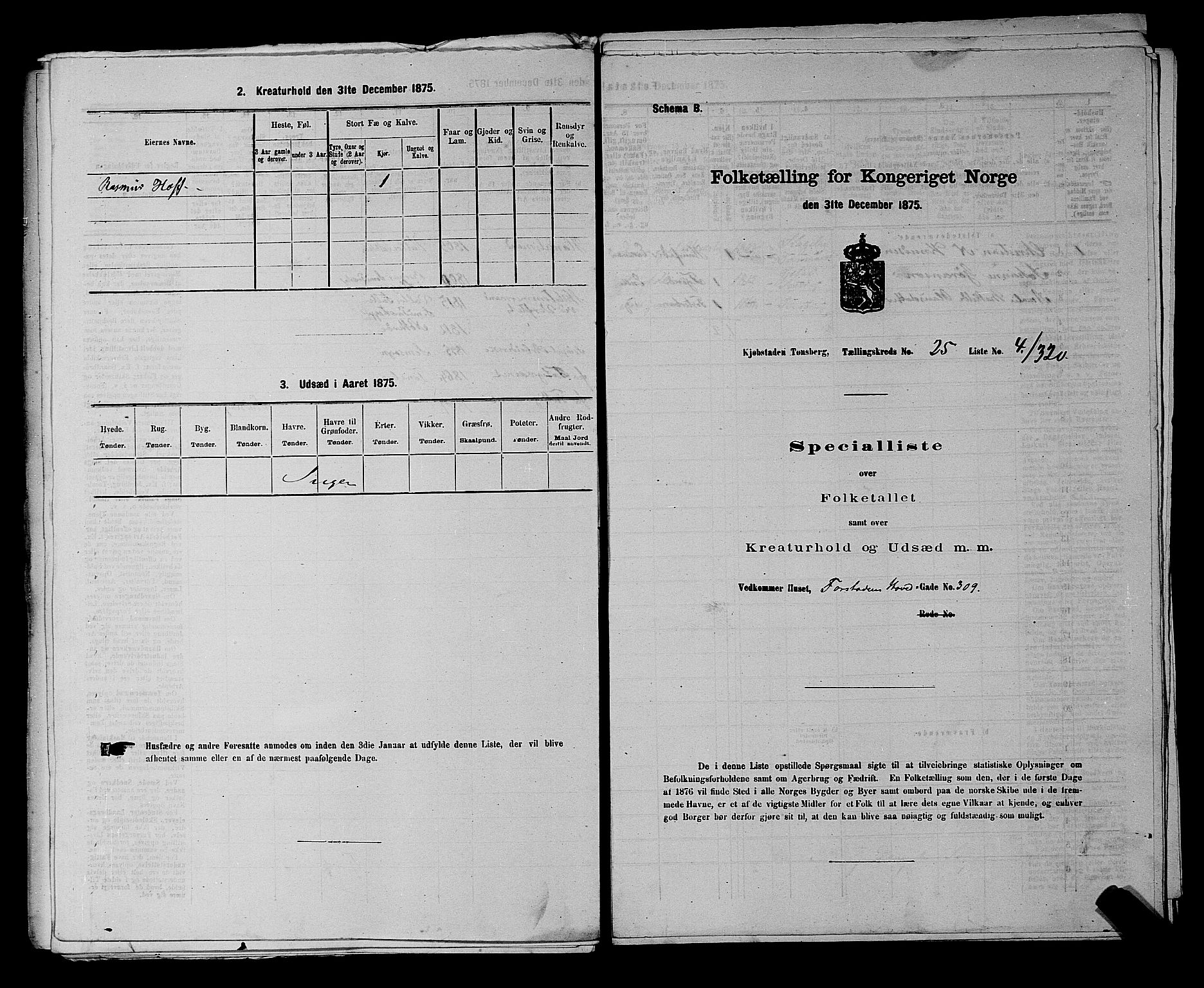 SAKO, 1875 census for 0705P Tønsberg, 1875, p. 782