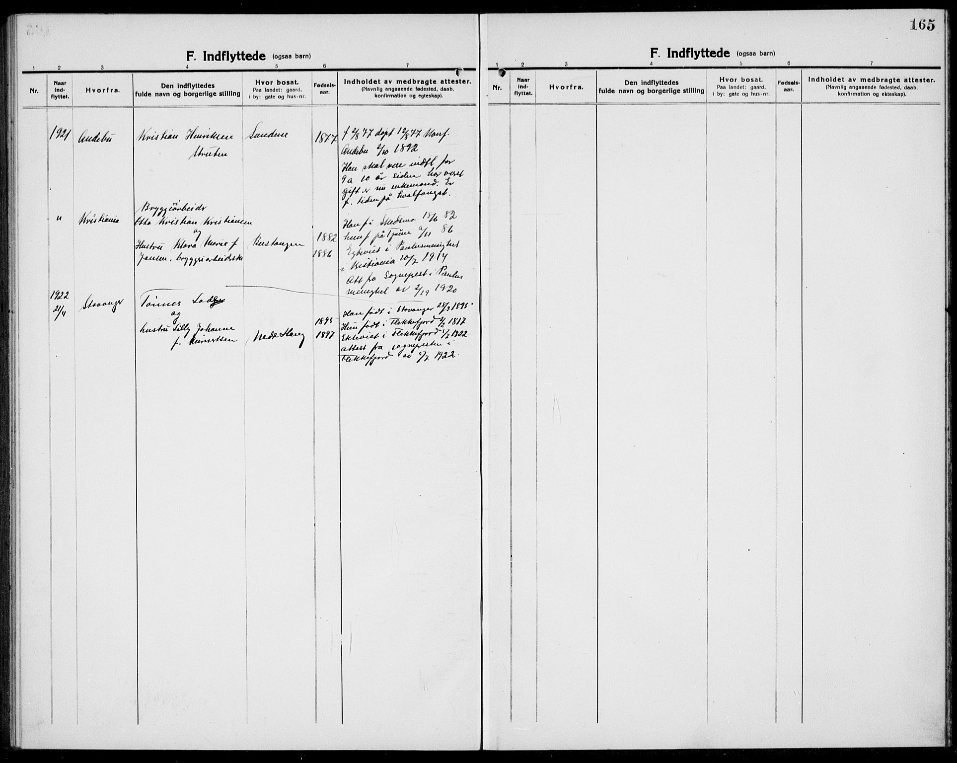 Tjøme kirkebøker, AV/SAKO-A-328/G/Ga/L0003: Parish register (copy) no. I 3, 1921-1935, p. 165