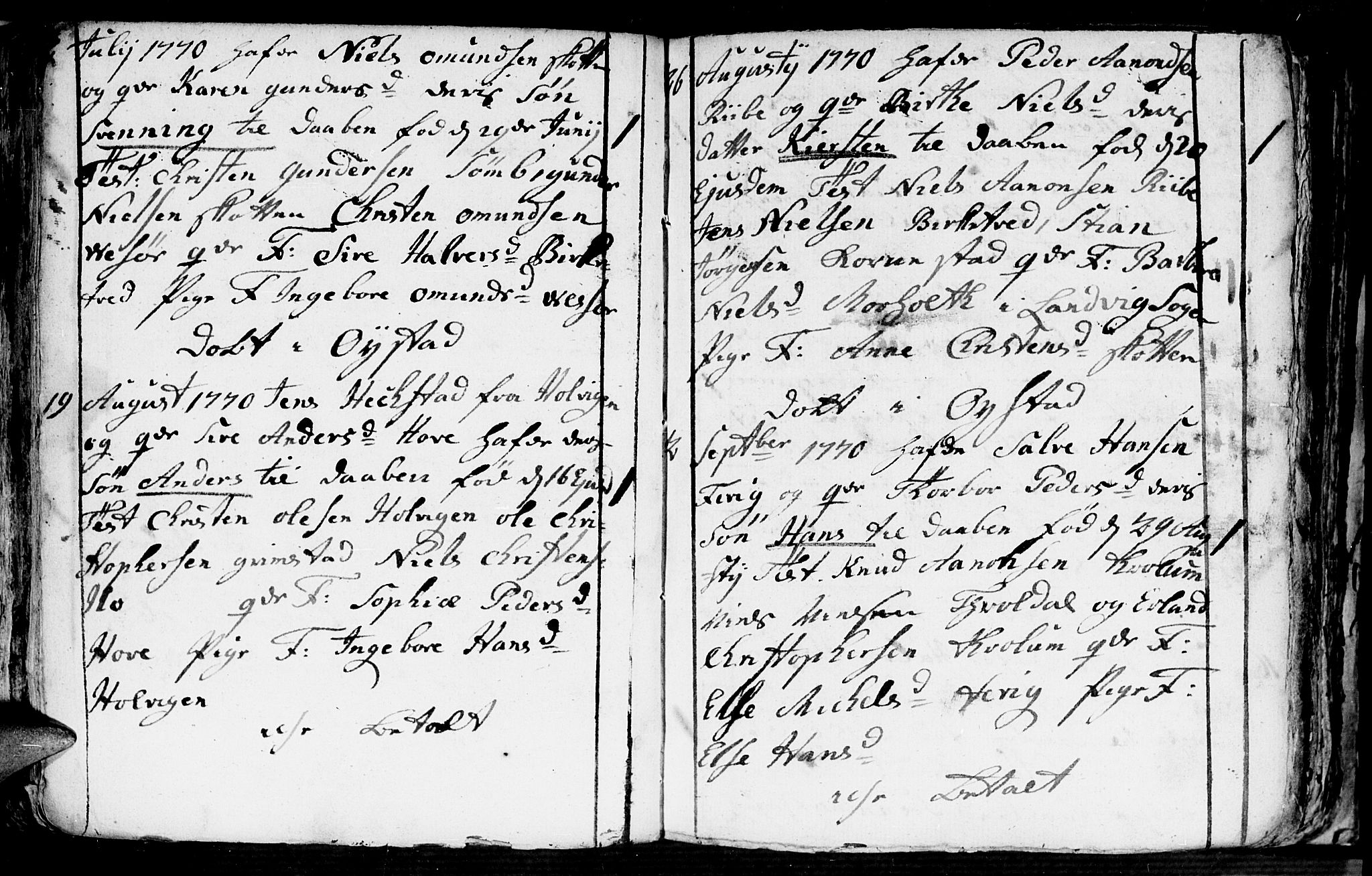 Fjære sokneprestkontor, AV/SAK-1111-0011/F/Fb/L0004: Parish register (copy) no. B 4, 1766-1785, p. 60b-61a