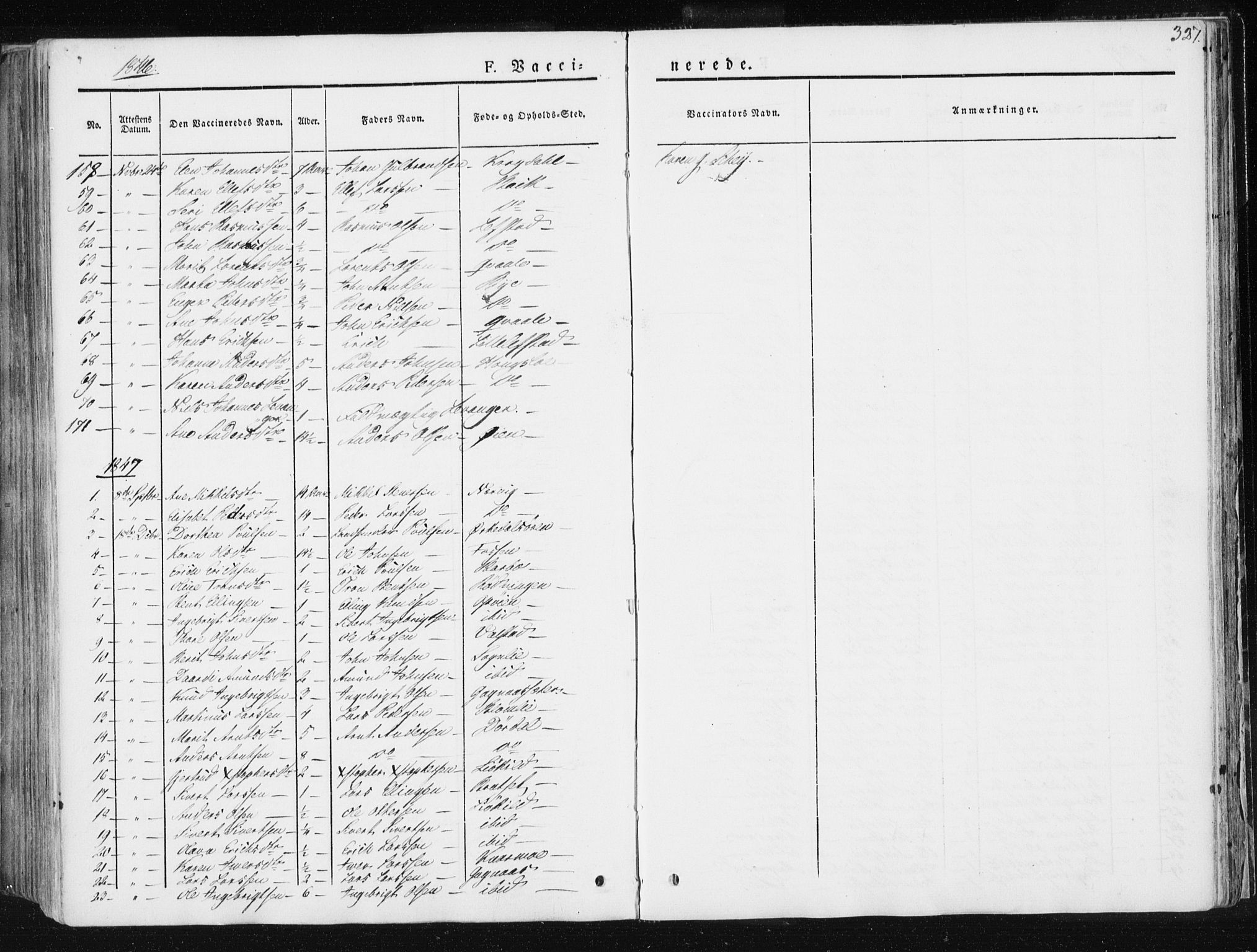 Ministerialprotokoller, klokkerbøker og fødselsregistre - Sør-Trøndelag, SAT/A-1456/668/L0805: Parish register (official) no. 668A05, 1840-1853, p. 327