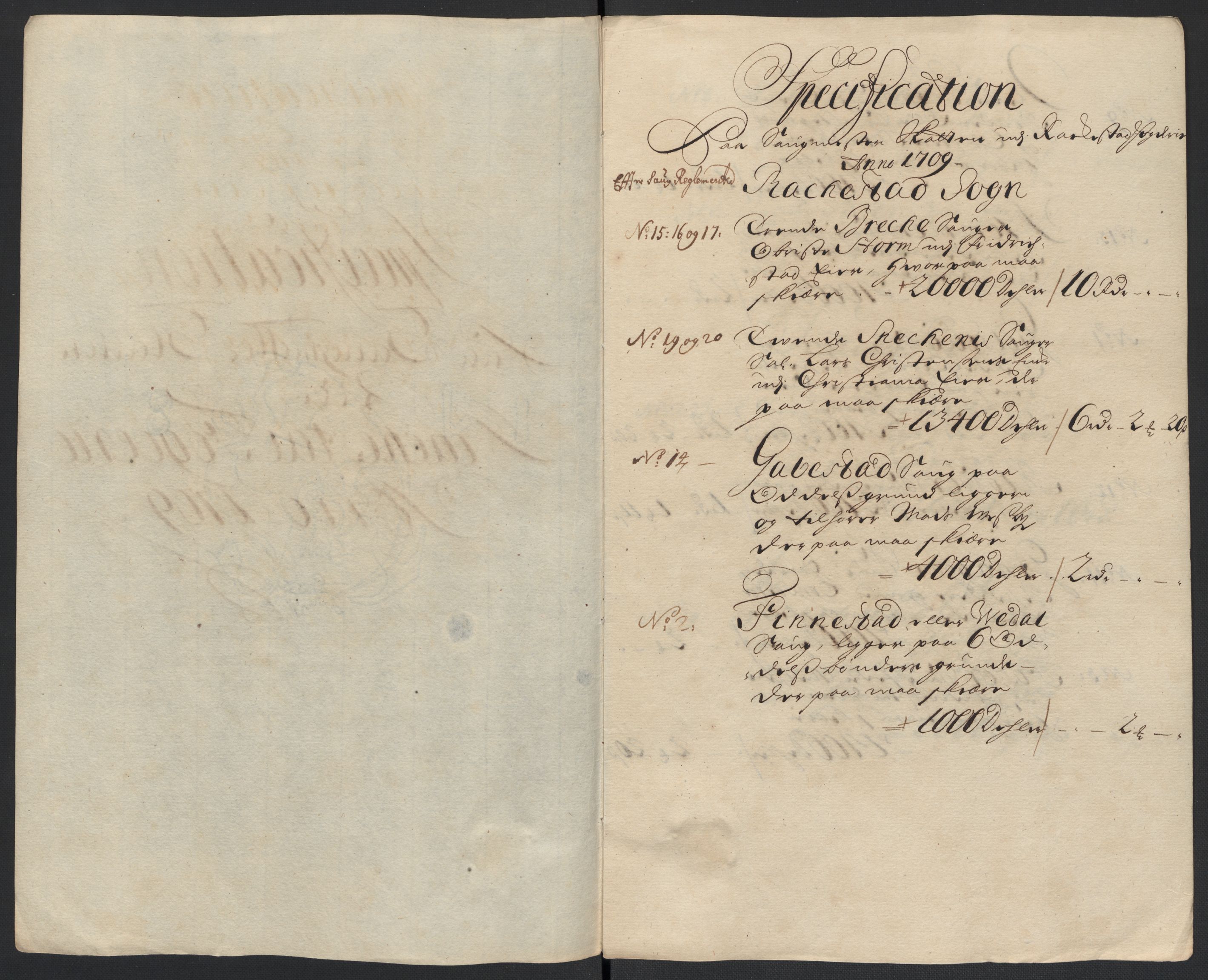 Rentekammeret inntil 1814, Reviderte regnskaper, Fogderegnskap, RA/EA-4092/R07/L0301: Fogderegnskap Rakkestad, Heggen og Frøland, 1709, p. 187