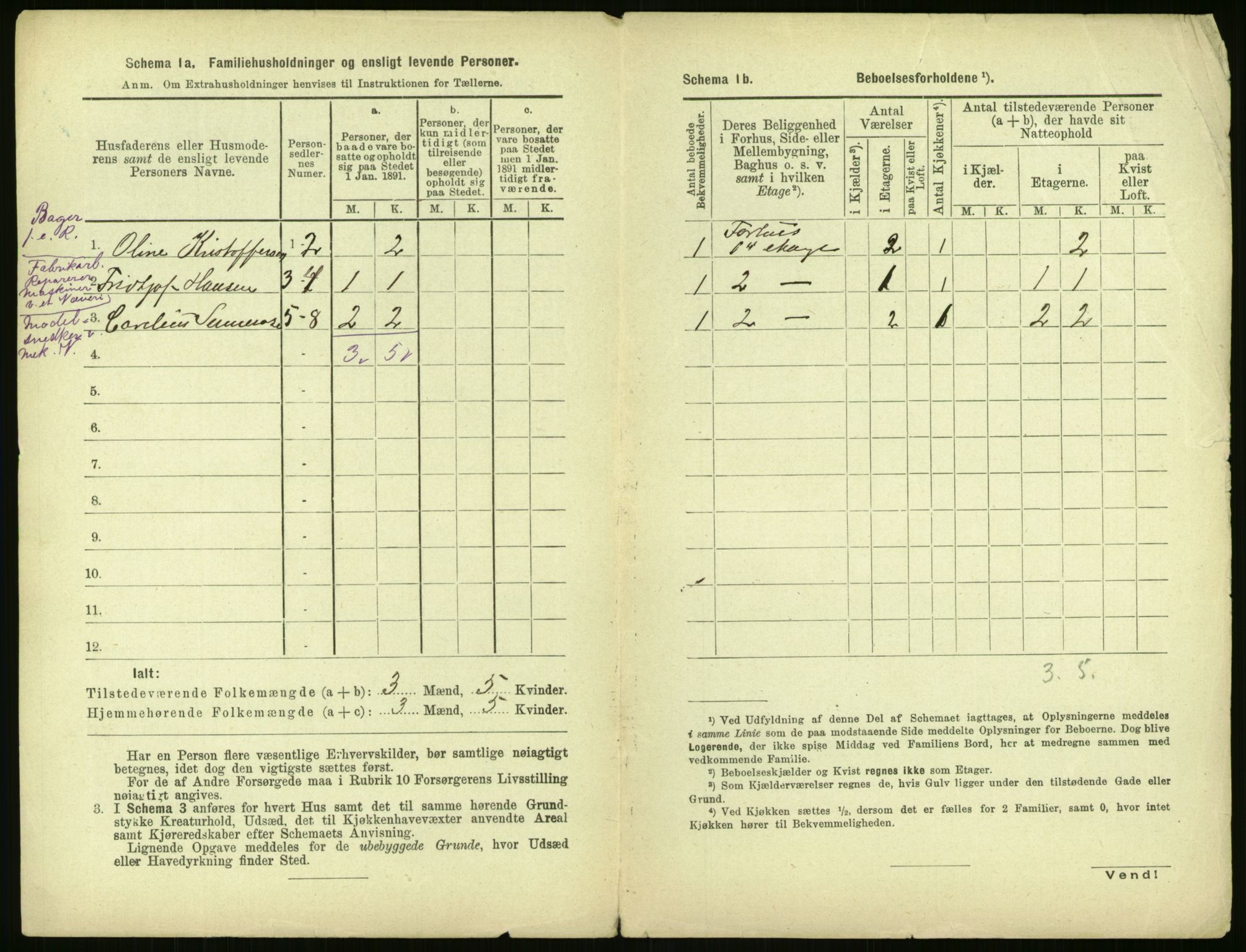 RA, 1891 census for 0301 Kristiania, 1891, p. 157129