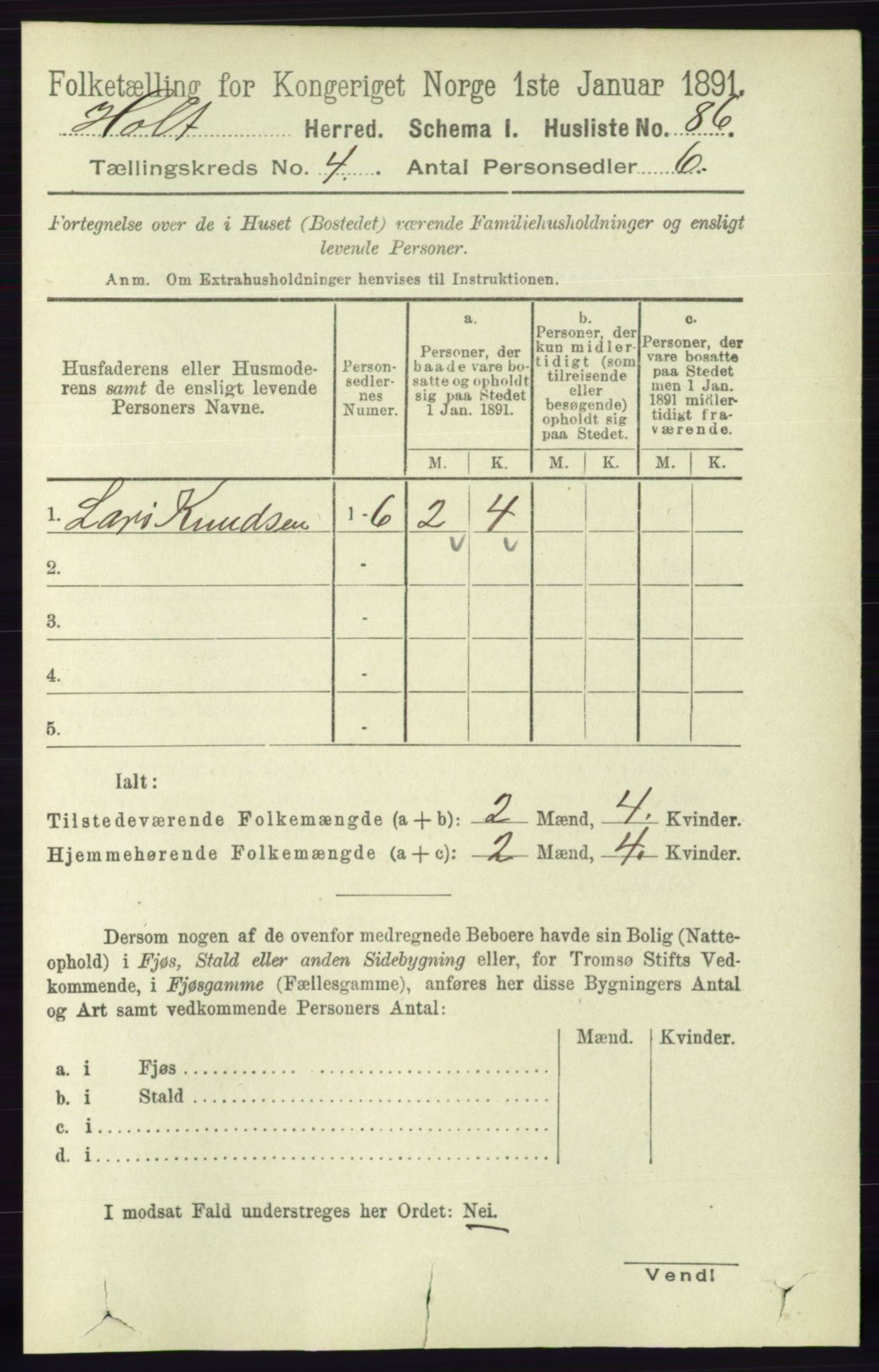 RA, 1891 census for 0914 Holt, 1891, p. 1630