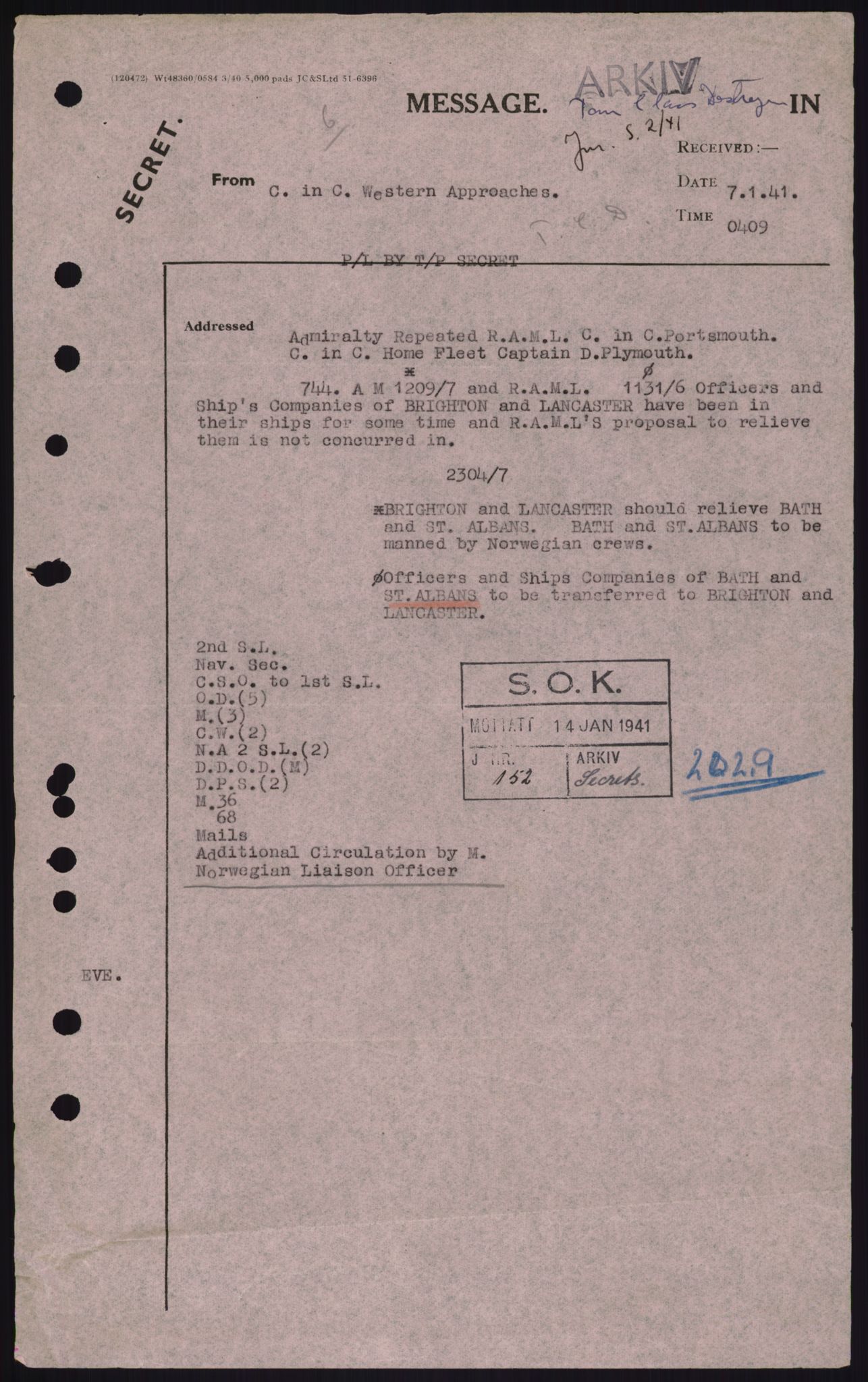 Forsvaret, Sjøforsvarets overkommando, RA/RAFA-2035/D/Dc/L0194: --, 1941-1944, p. 230