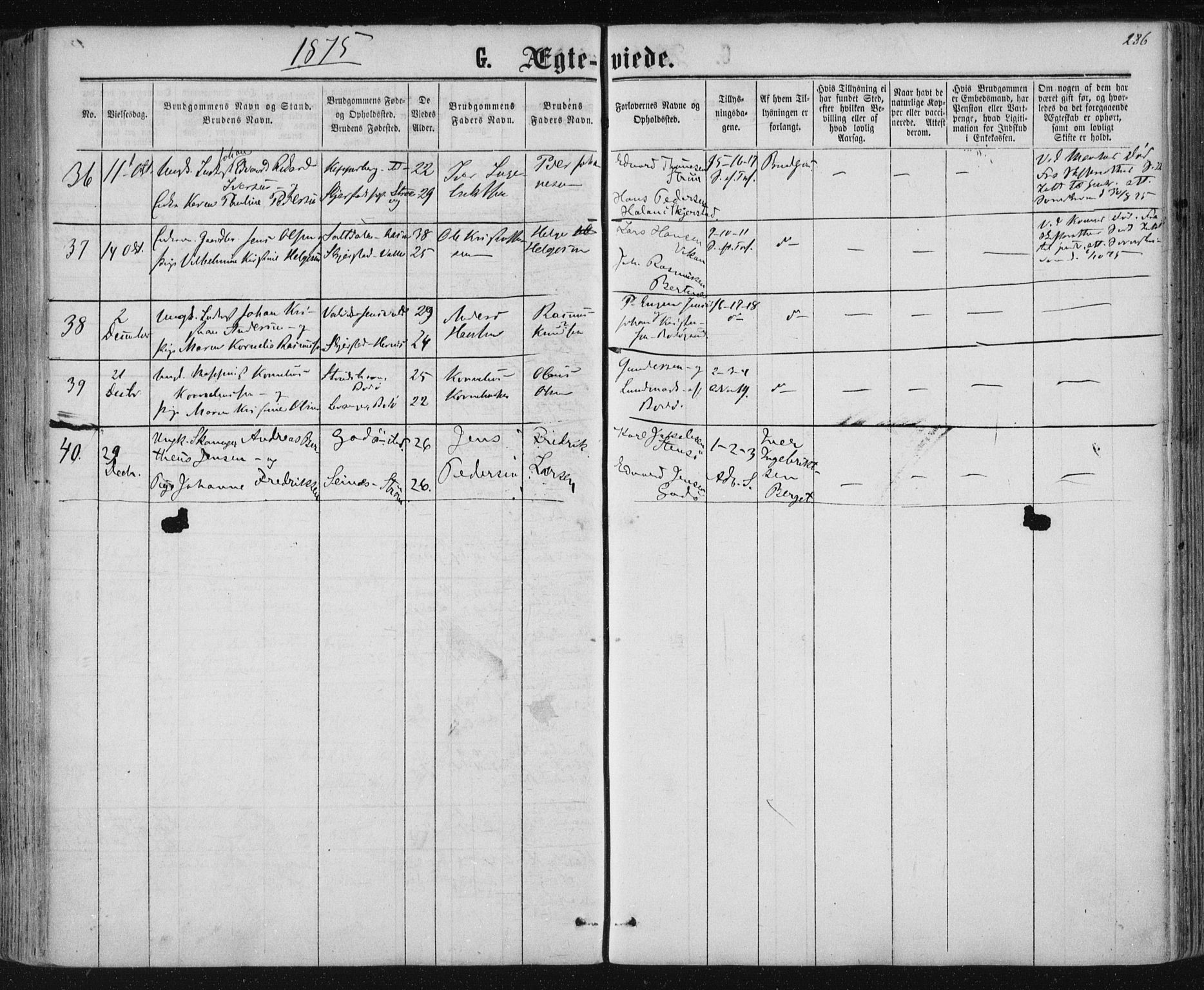 Ministerialprotokoller, klokkerbøker og fødselsregistre - Nordland, AV/SAT-A-1459/801/L0008: Parish register (official) no. 801A08, 1864-1875, p. 286