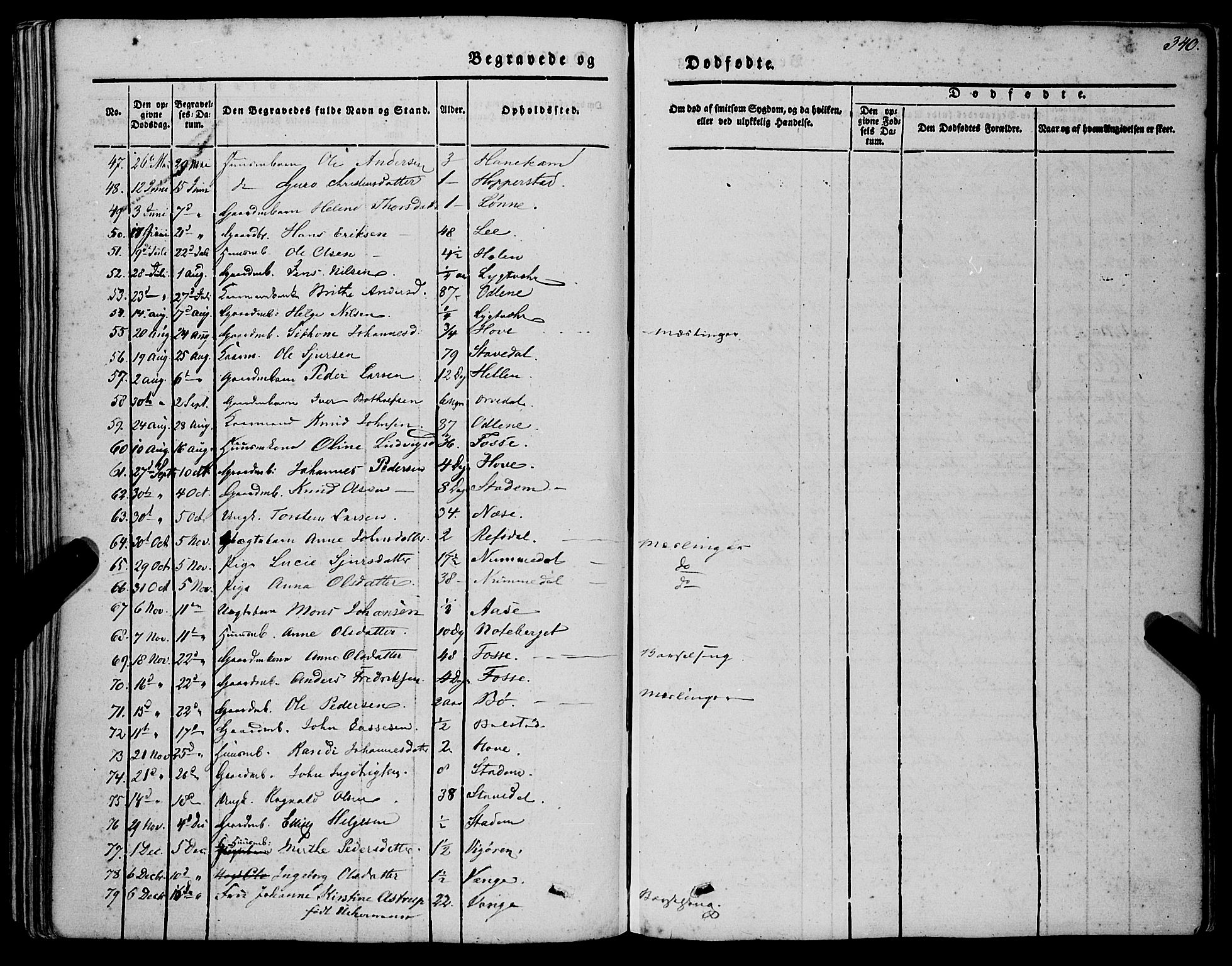 Vik sokneprestembete, SAB/A-81501: Parish register (official) no. A 8, 1846-1865, p. 340