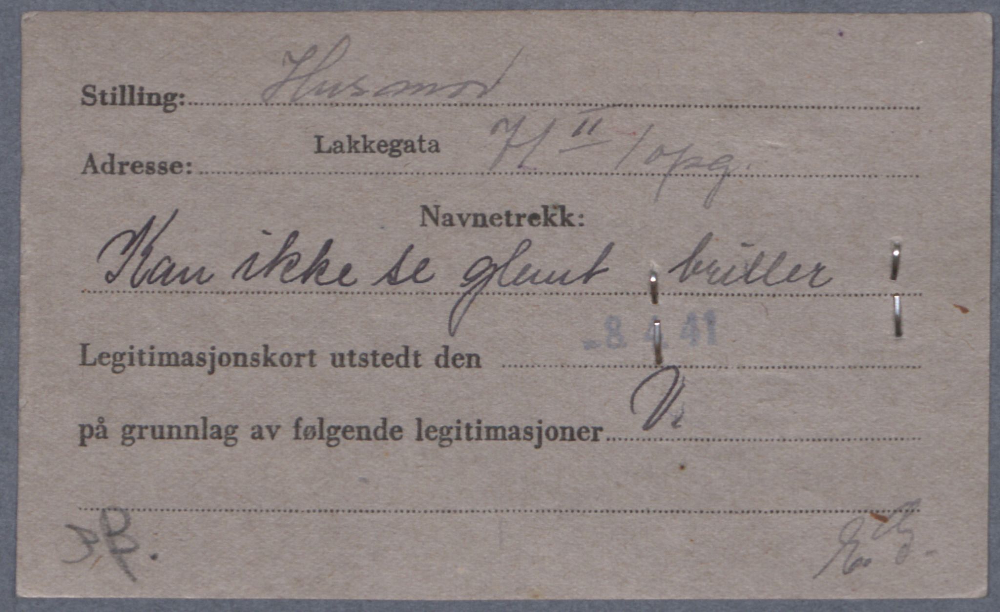 Sosialdepartementet, Våre Falne, AV/RA-S-1708/E/Ee/L0021A: Fotografier av jøder på legitimasjonskort (1941-42), 1941-1942, p. 174