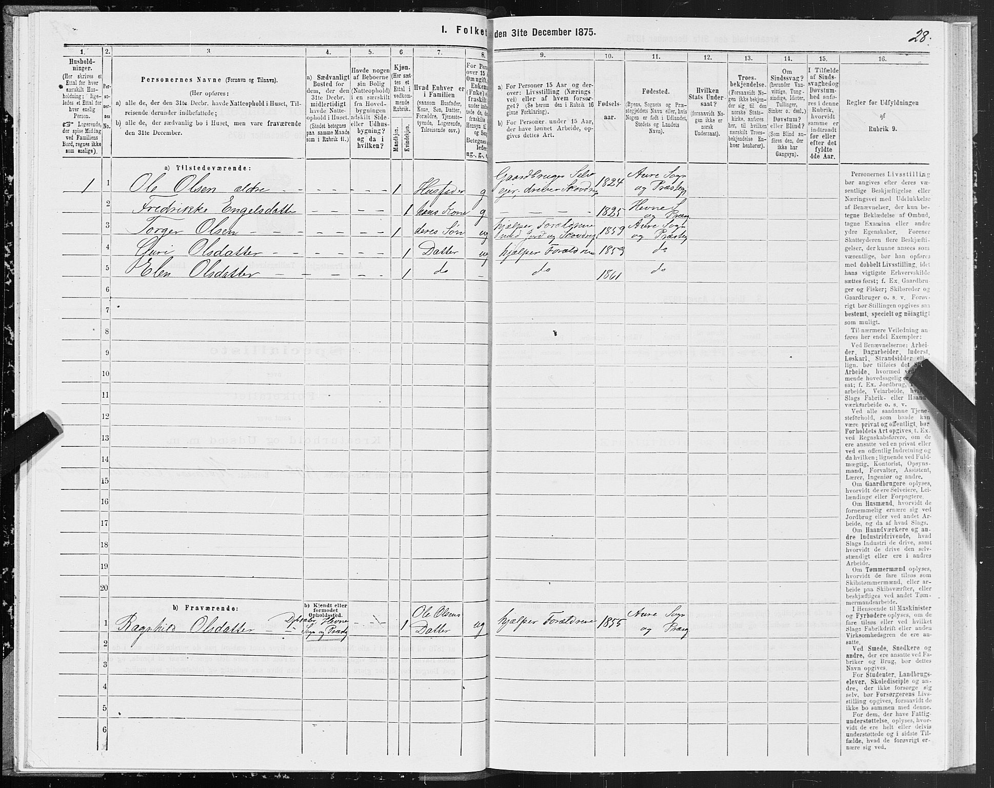 SAT, 1875 census for 1569P Aure, 1875, p. 1028