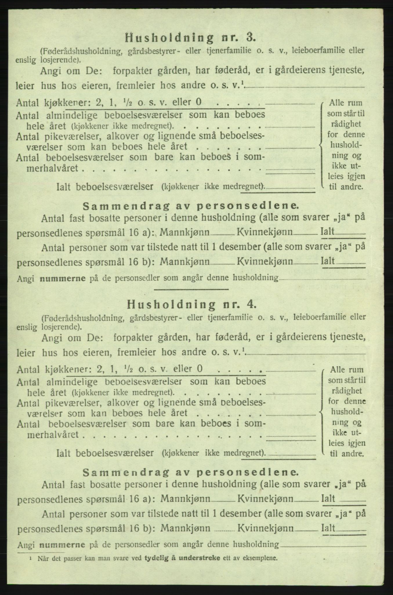 SAB, 1920 census for Strandebarm, 1920, p. 864