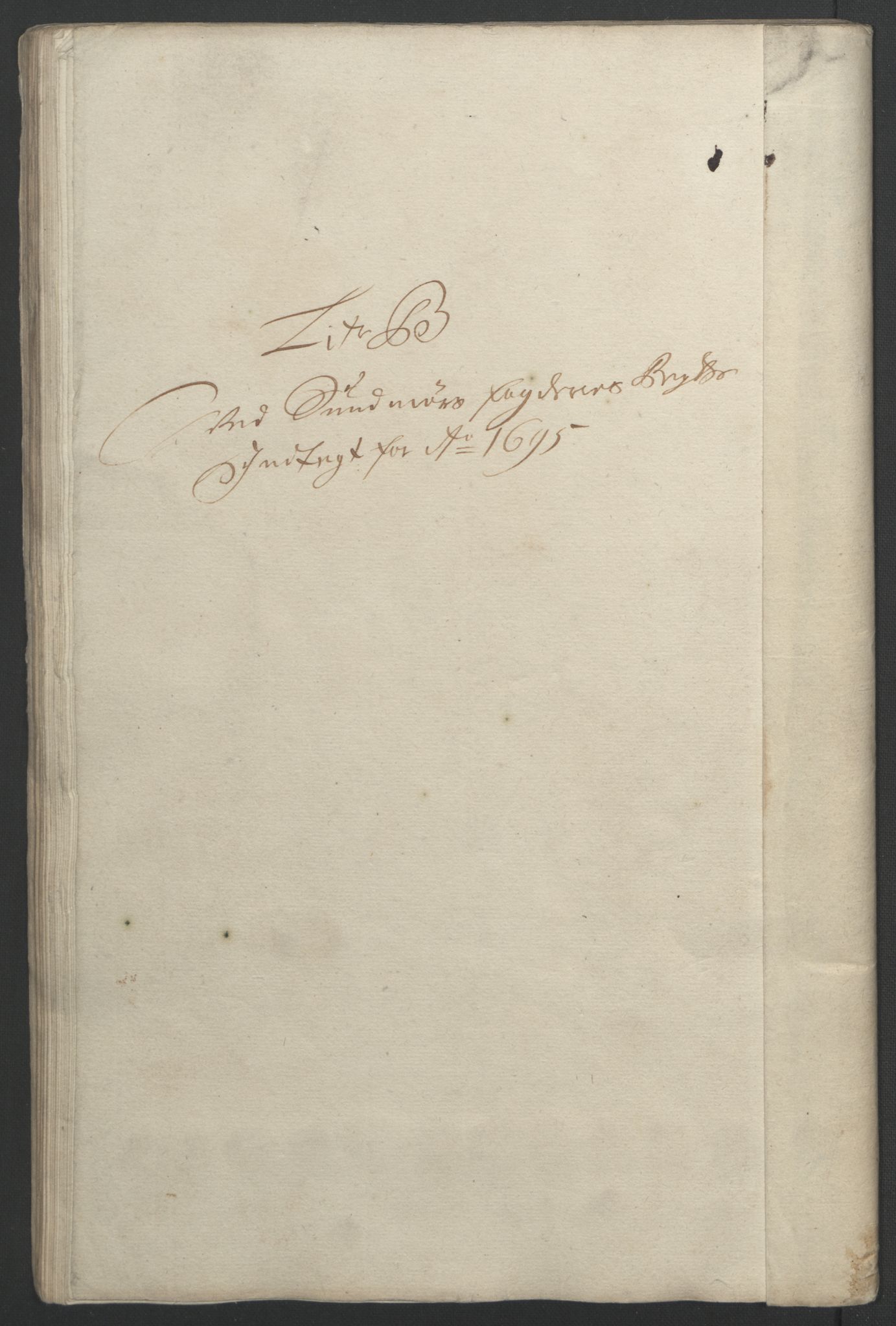 Rentekammeret inntil 1814, Reviderte regnskaper, Fogderegnskap, RA/EA-4092/R54/L3555: Fogderegnskap Sunnmøre, 1694-1695, p. 244