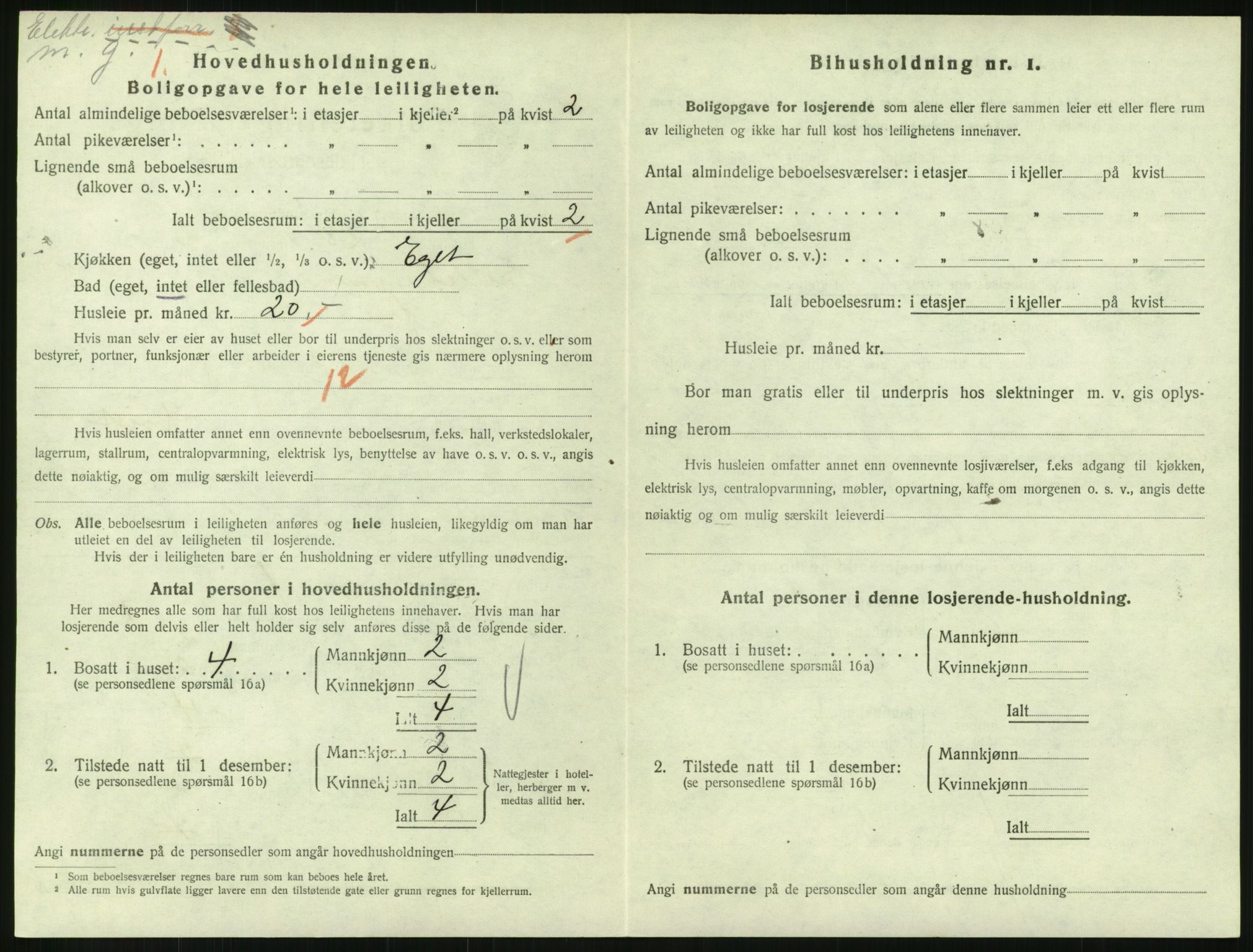 SAH, 1920 census for Lillehammer, 1920, p. 1859