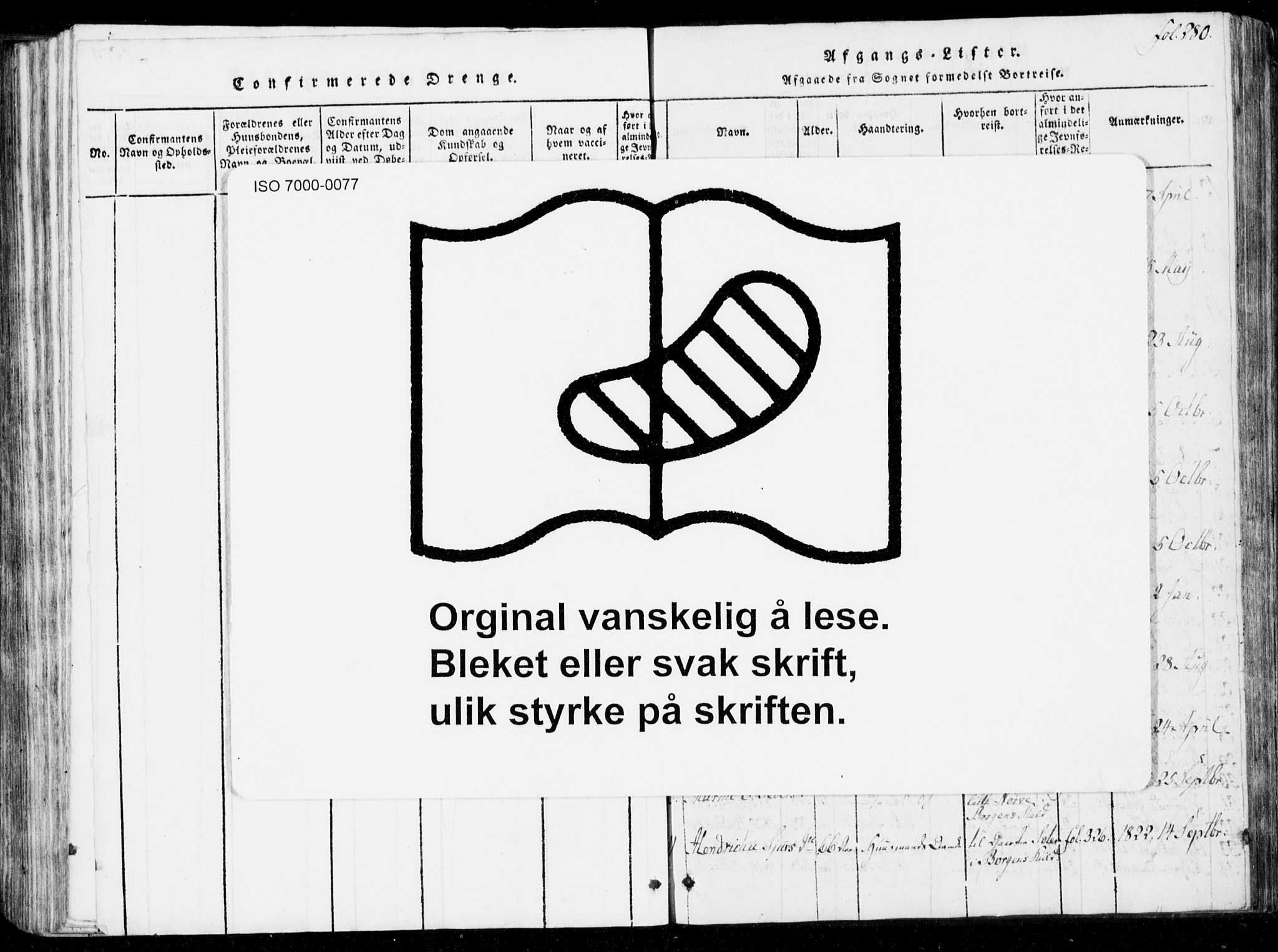 Ministerialprotokoller, klokkerbøker og fødselsregistre - Møre og Romsdal, AV/SAT-A-1454/537/L0517: Parish register (official) no. 537A01, 1818-1862, p. 280