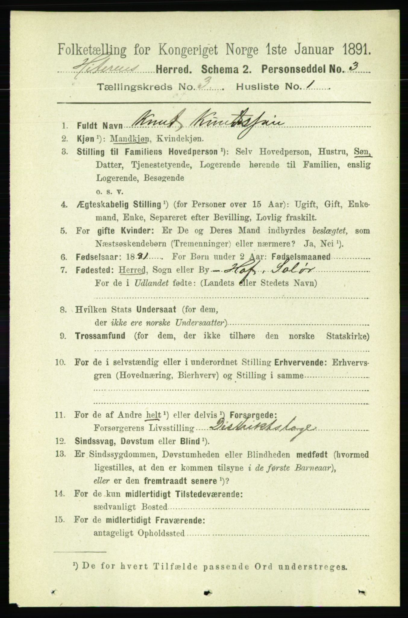 RA, 1891 census for 1617 Hitra, 1891, p. 480