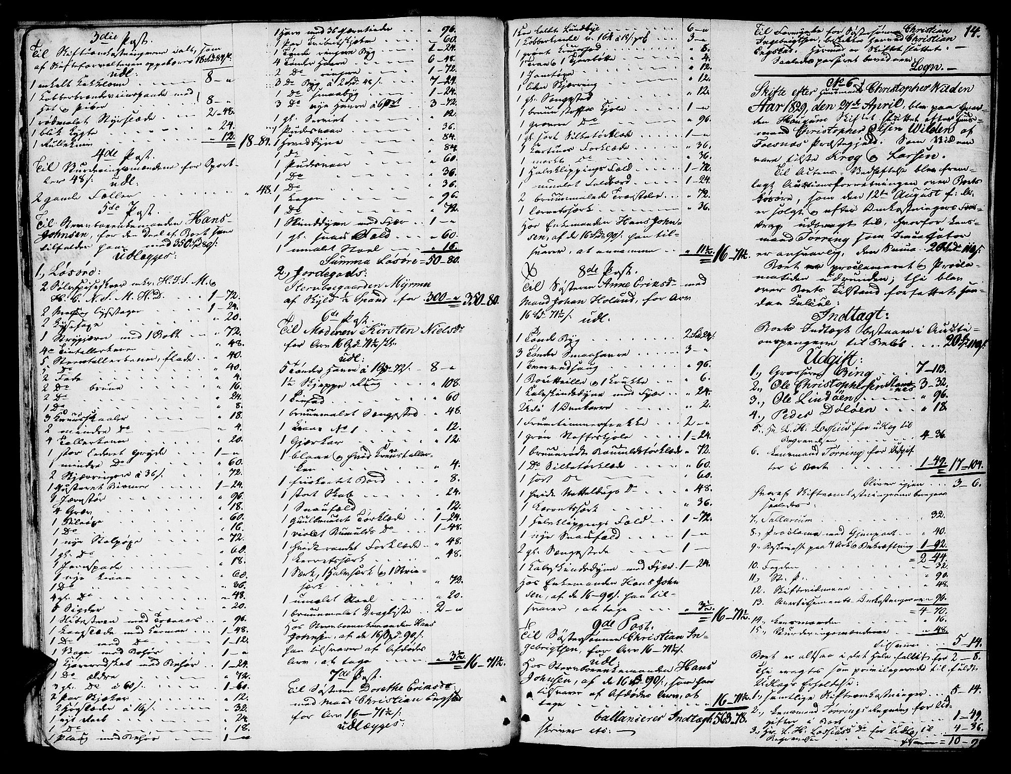 Namdal sorenskriveri, AV/SAT-A-4133/1/3/3A/L0039: Skifteprotokoll nr. 1, 1828-1838, p. 14