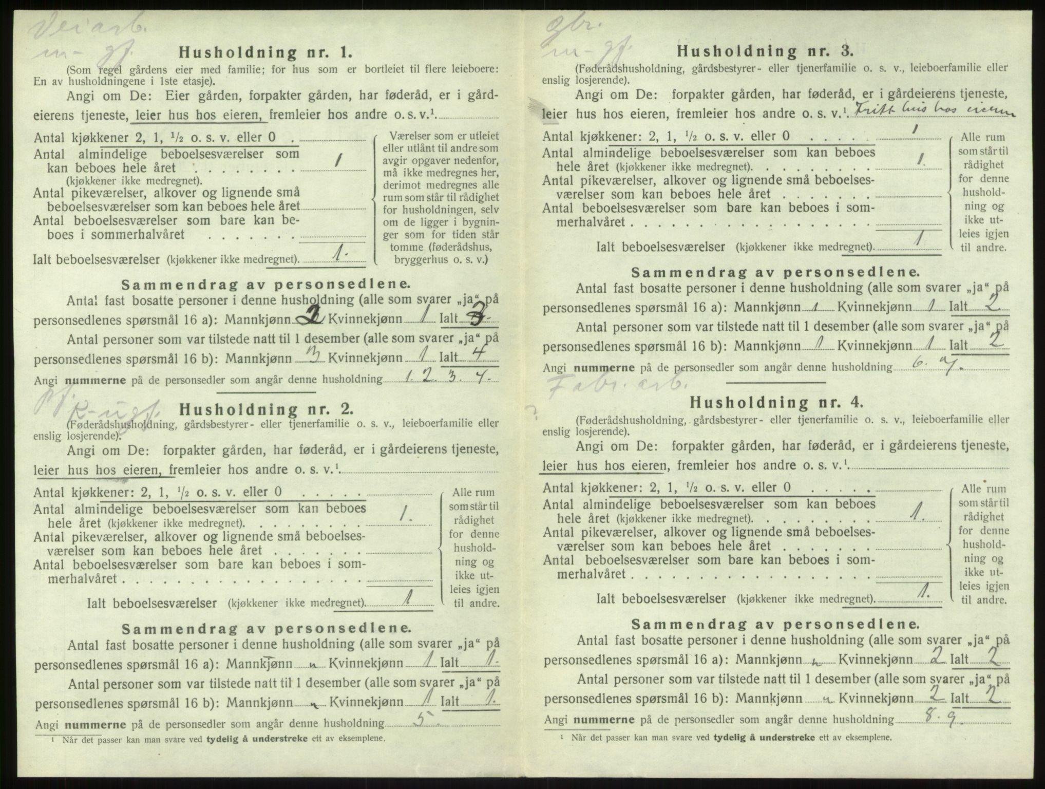 SAB, 1920 census for Sogndal, 1920, p. 596