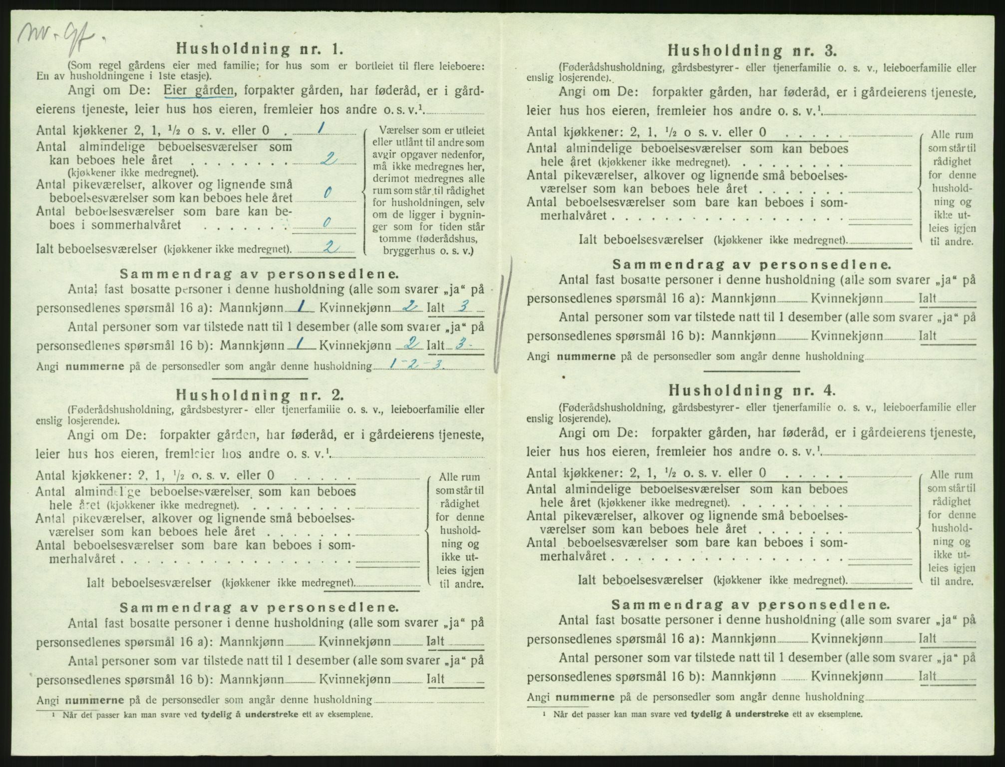 SAKO, 1920 census for Hedrum, 1920, p. 1228