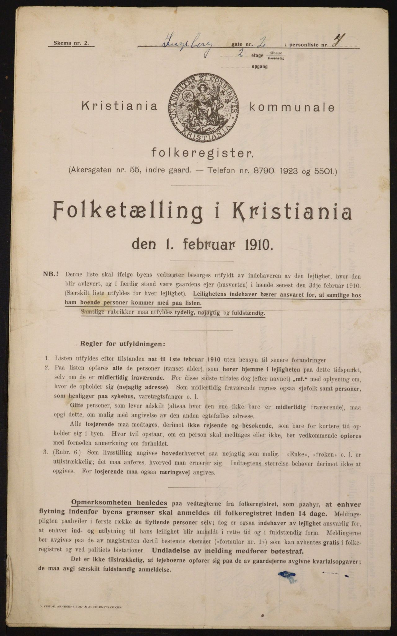 OBA, Municipal Census 1910 for Kristiania, 1910, p. 42766