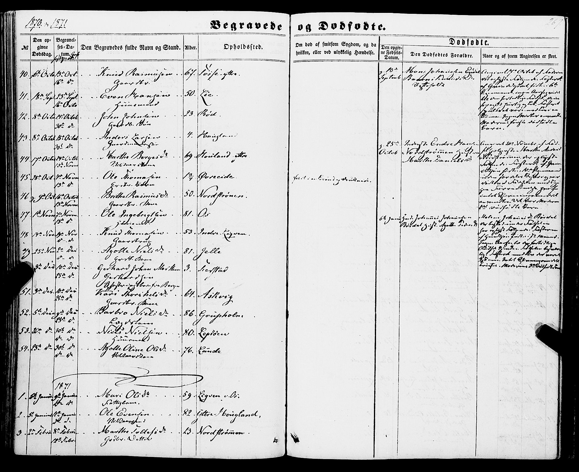 Os sokneprestembete, SAB/A-99929: Parish register (official) no. A 17, 1860-1873, p. 267