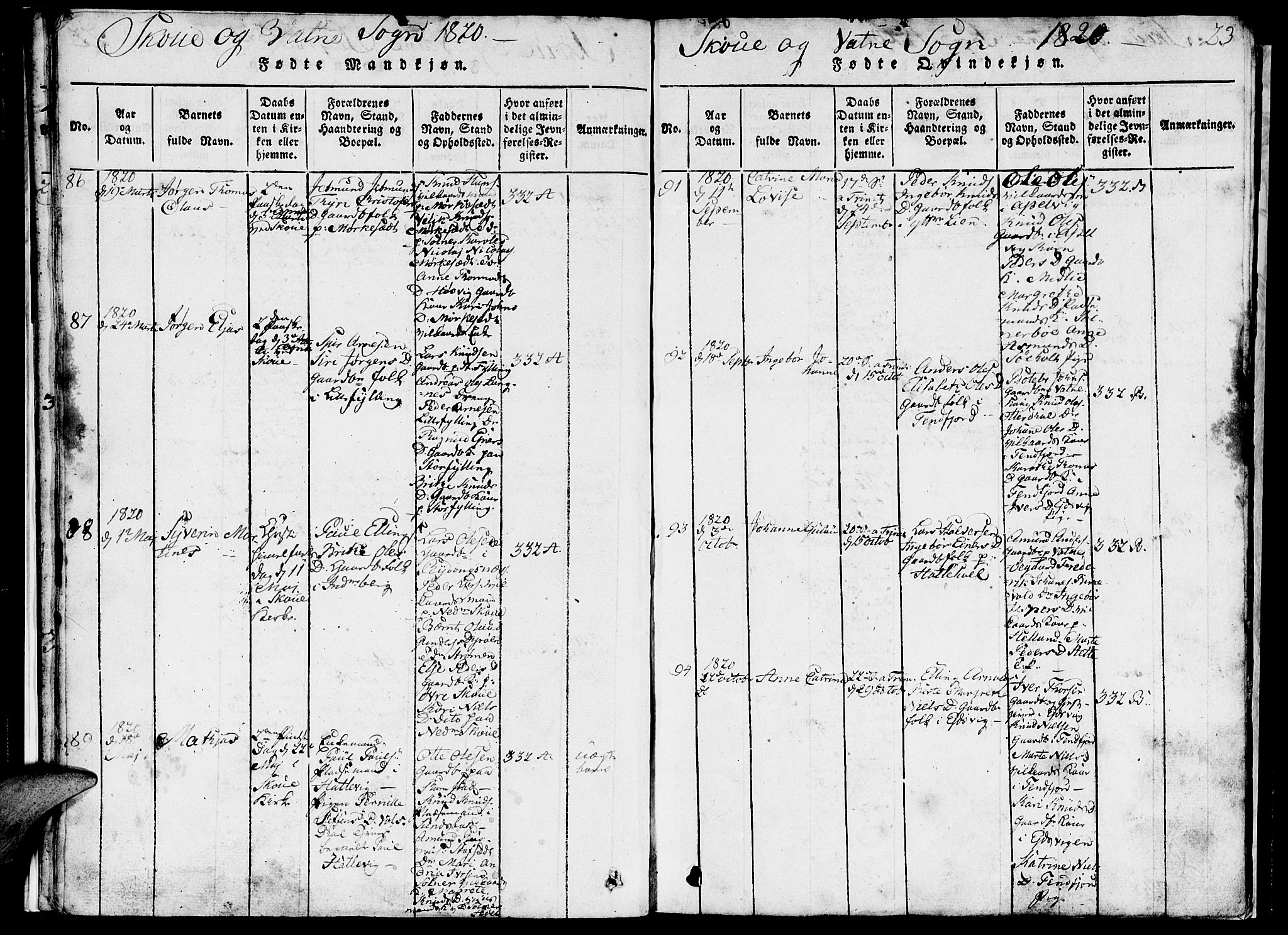 Ministerialprotokoller, klokkerbøker og fødselsregistre - Møre og Romsdal, AV/SAT-A-1454/524/L0360: Parish register (copy) no. 524C01, 1816-1830, p. 23