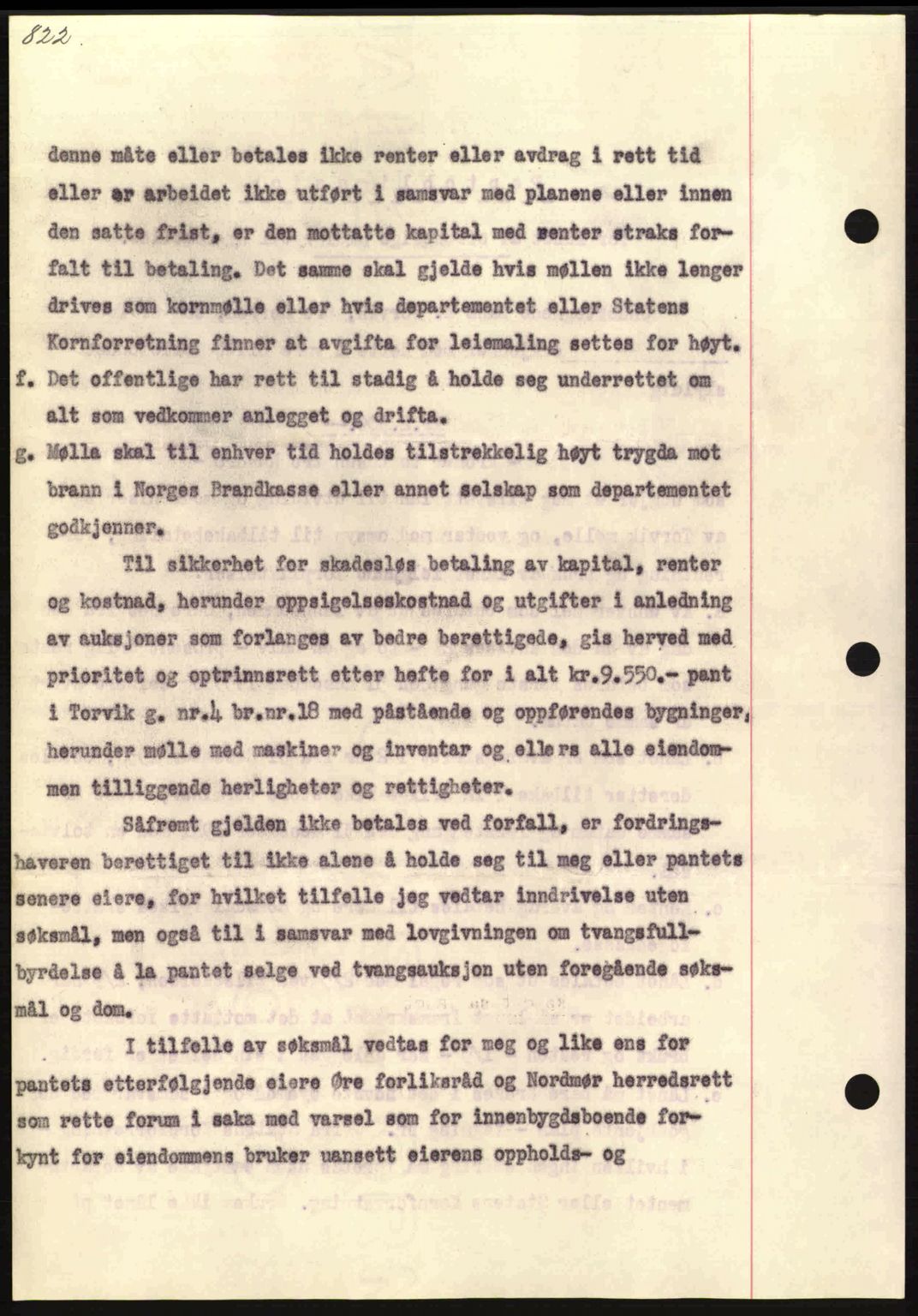 Nordmøre sorenskriveri, AV/SAT-A-4132/1/2/2Ca: Mortgage book no. B84, 1938-1939, Diary no: : 509/1939