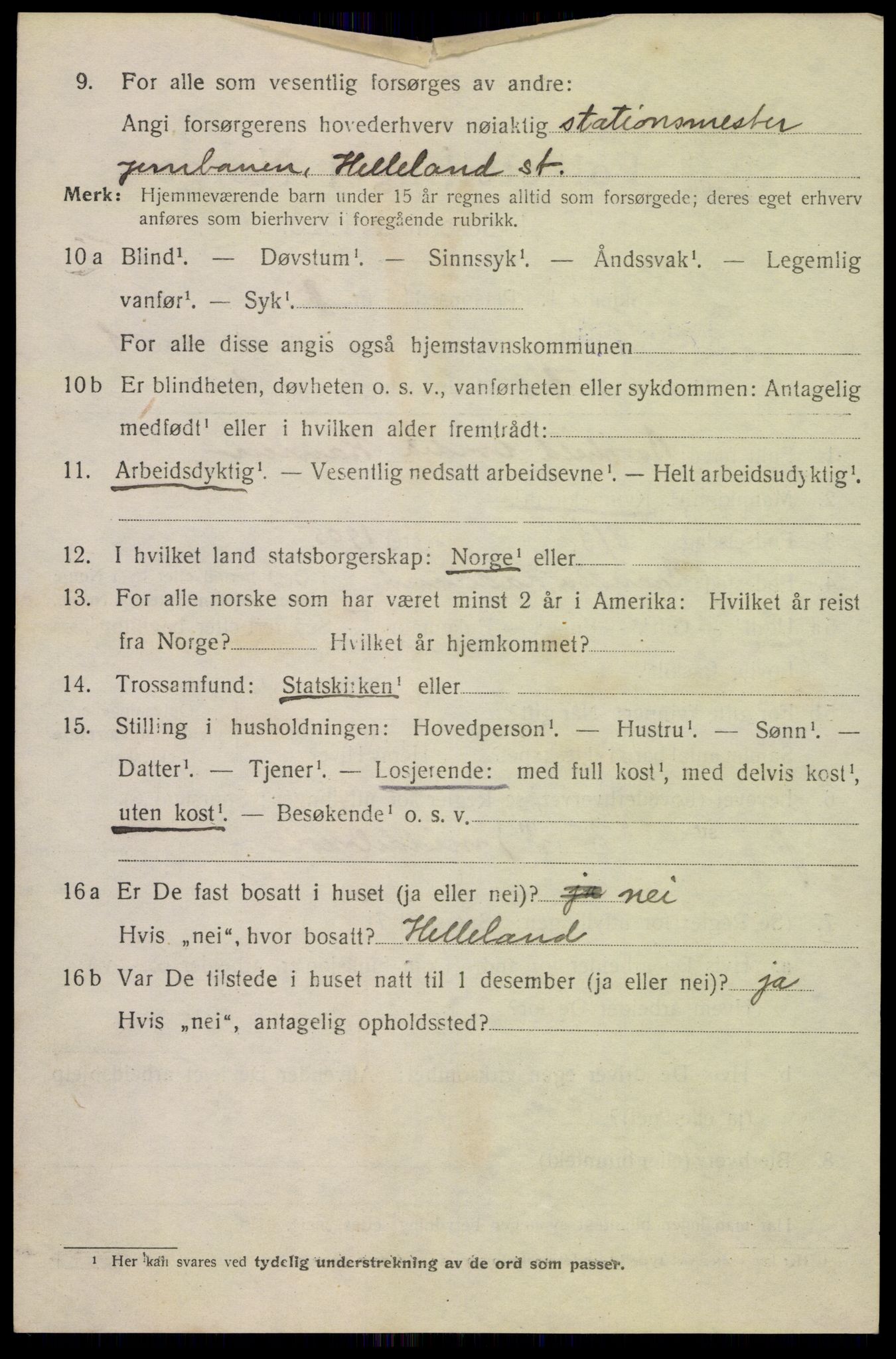 SAK, 1920 census for Flekkefjord, 1920, p. 2489