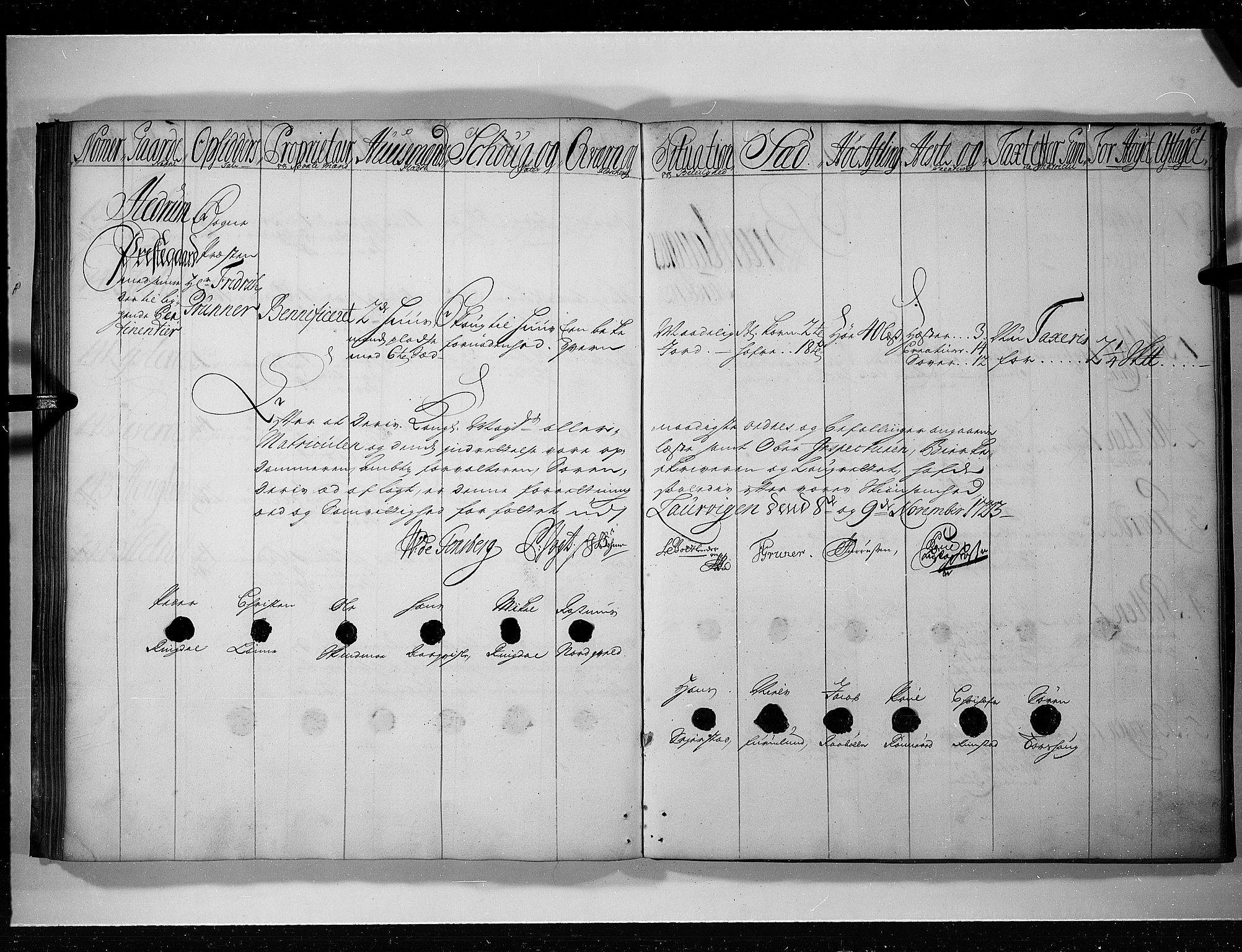 Rentekammeret inntil 1814, Realistisk ordnet avdeling, AV/RA-EA-4070/N/Nb/Nbf/L0117: Larvik grevskap eksaminasjonsprotokoll, 1723, p. 63b-64a