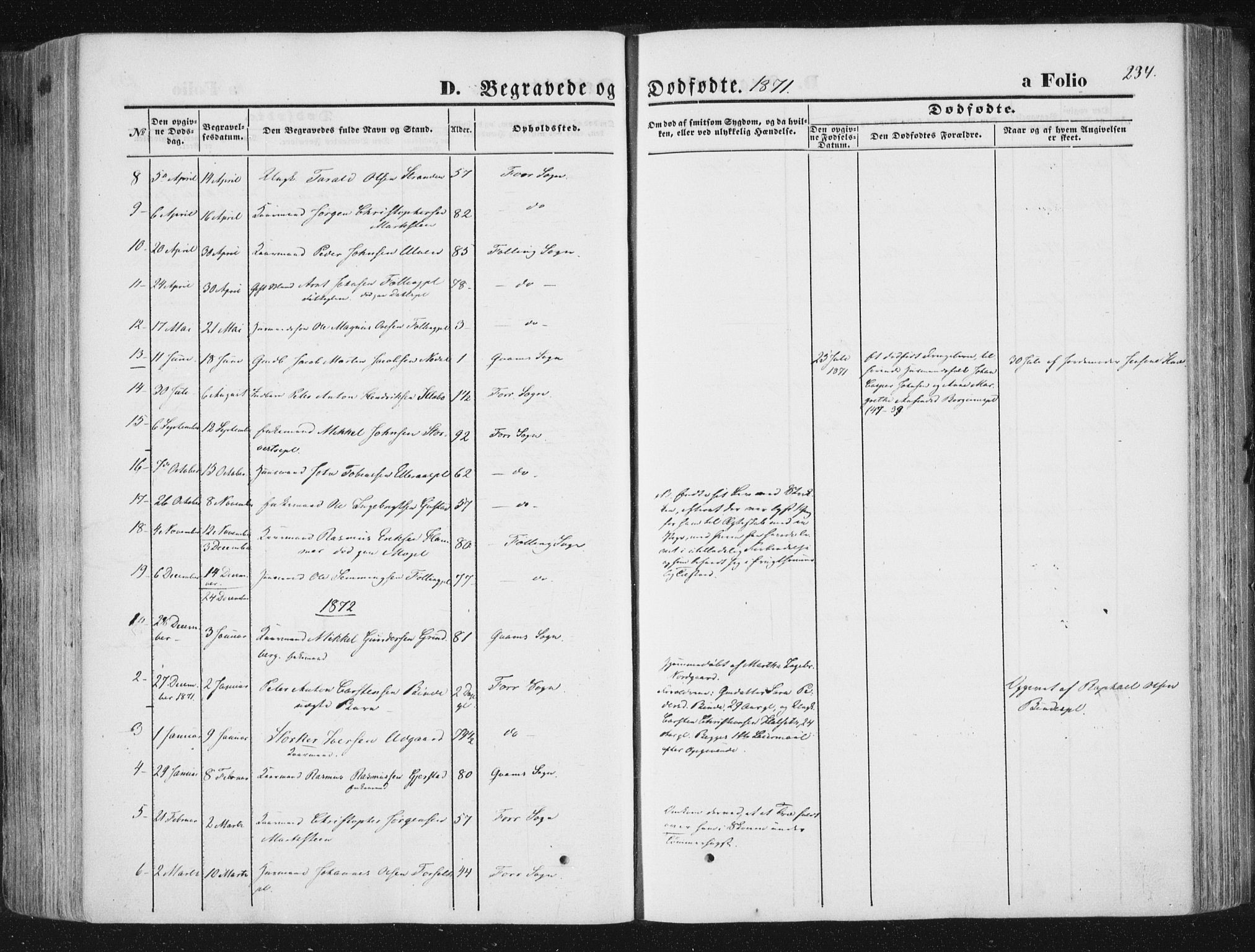 Ministerialprotokoller, klokkerbøker og fødselsregistre - Nord-Trøndelag, SAT/A-1458/746/L0447: Parish register (official) no. 746A06, 1860-1877, p. 234