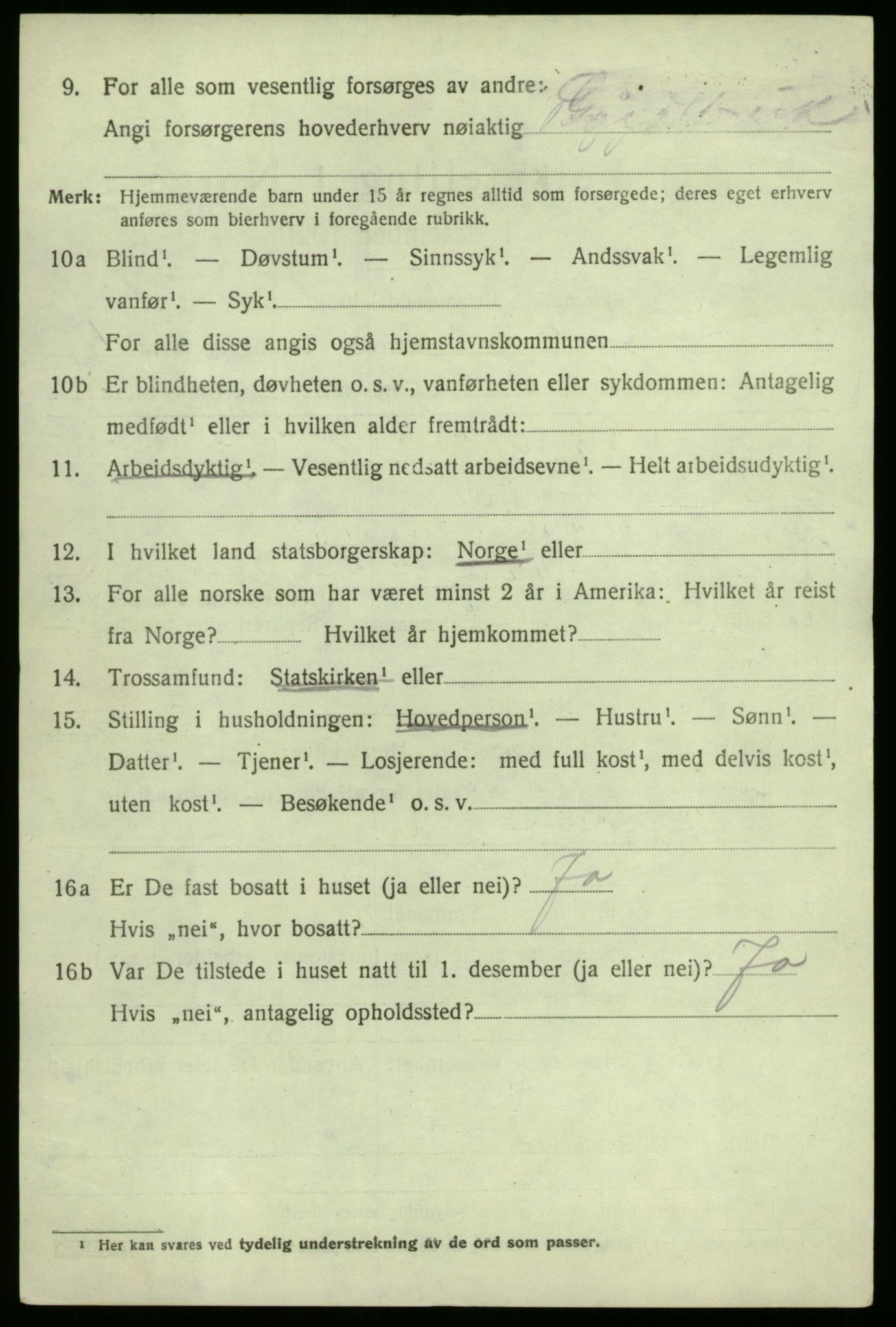 SAB, 1920 census for Kyrkjebø, 1920, p. 1780