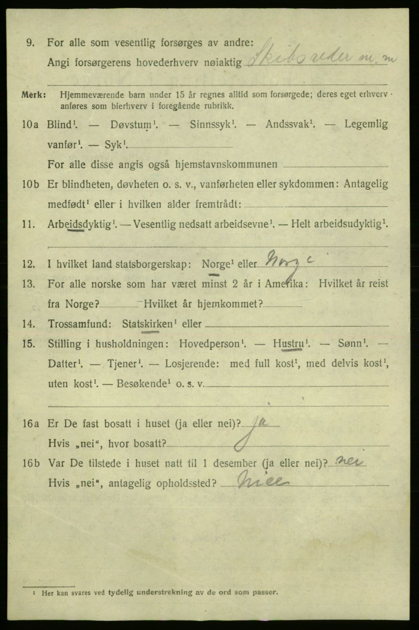 SAO, 1920 census for Fredrikshald, 1920, p. 22148