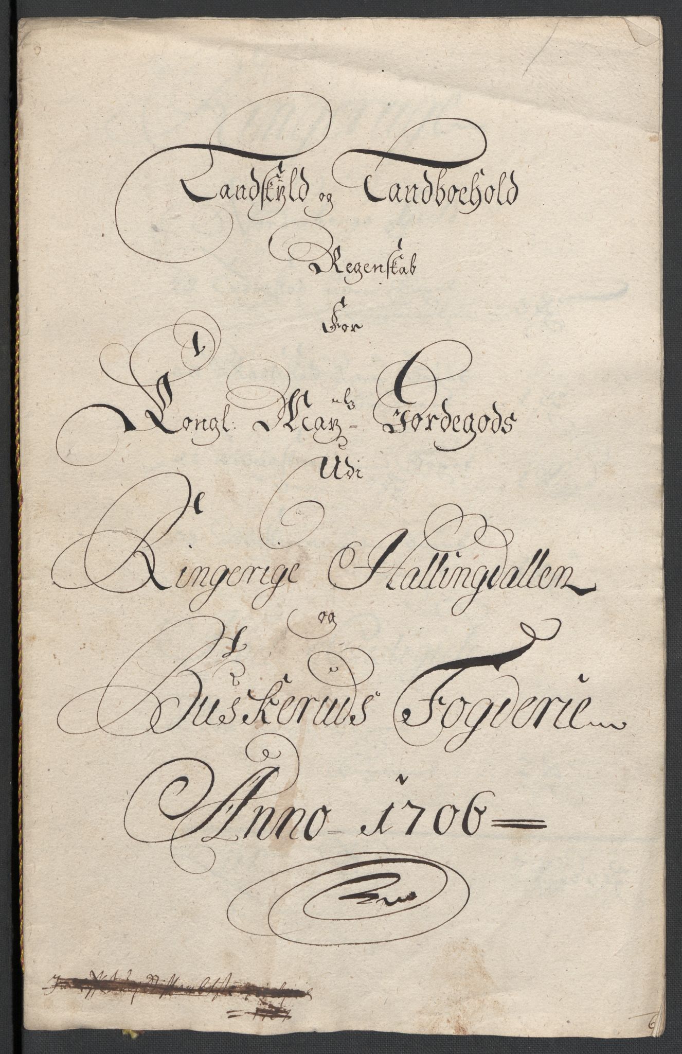 Rentekammeret inntil 1814, Reviderte regnskaper, Fogderegnskap, RA/EA-4092/R22/L1465: Fogderegnskap Ringerike, Hallingdal og Buskerud, 1706, p. 22