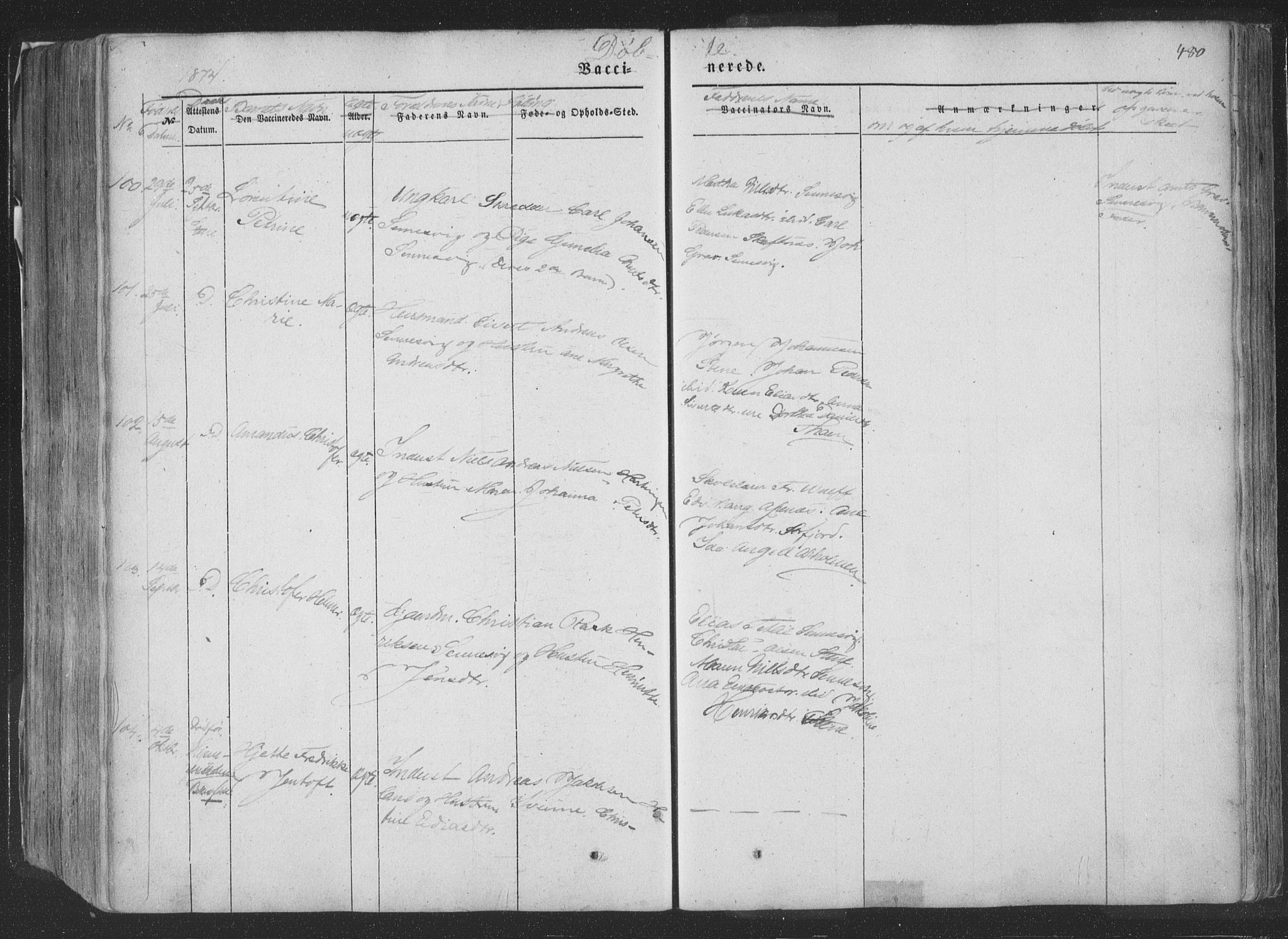 Ministerialprotokoller, klokkerbøker og fødselsregistre - Nordland, AV/SAT-A-1459/881/L1165: Parish register (copy) no. 881C02, 1854-1876, p. 480