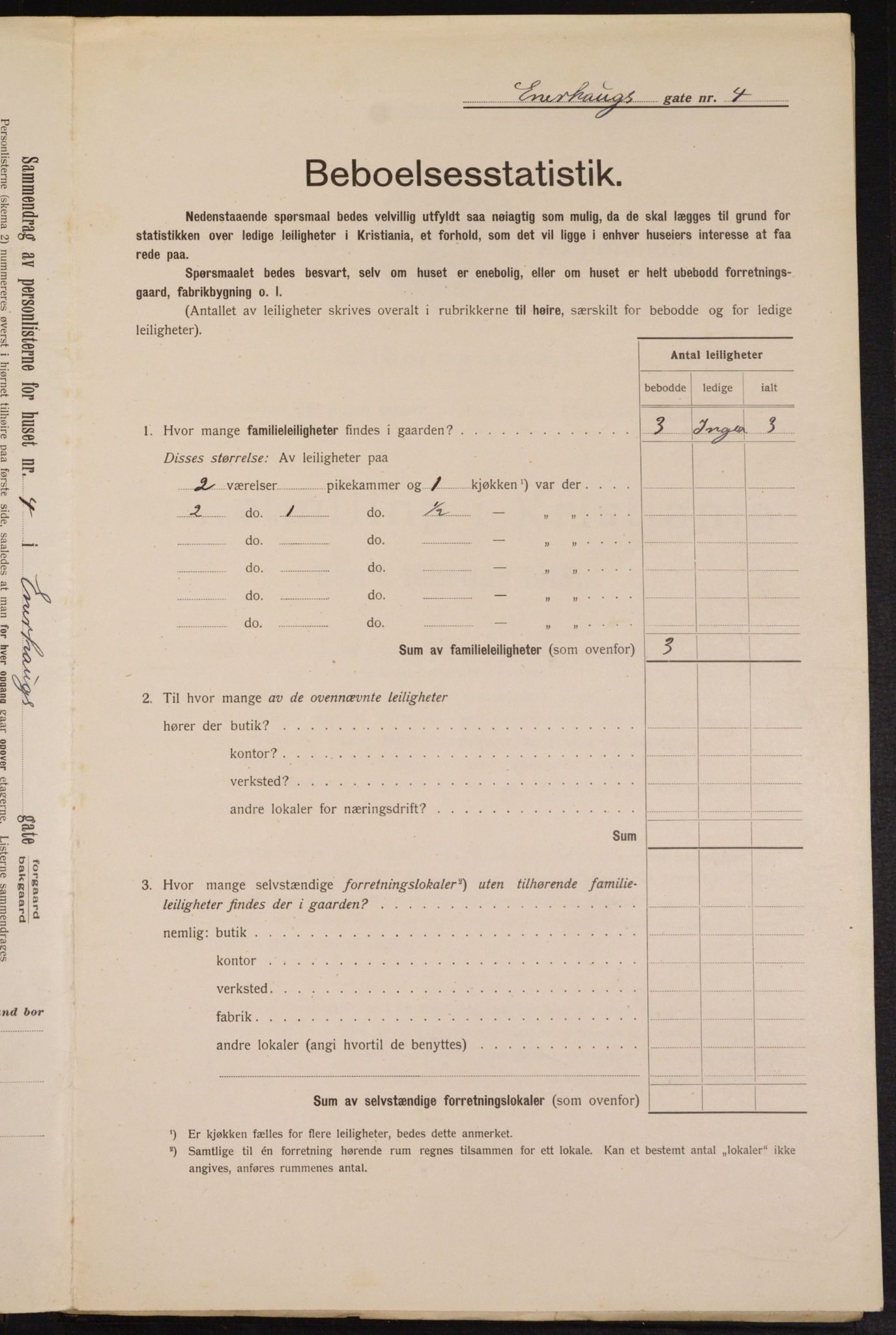 OBA, Municipal Census 1913 for Kristiania, 1913, p. 21616