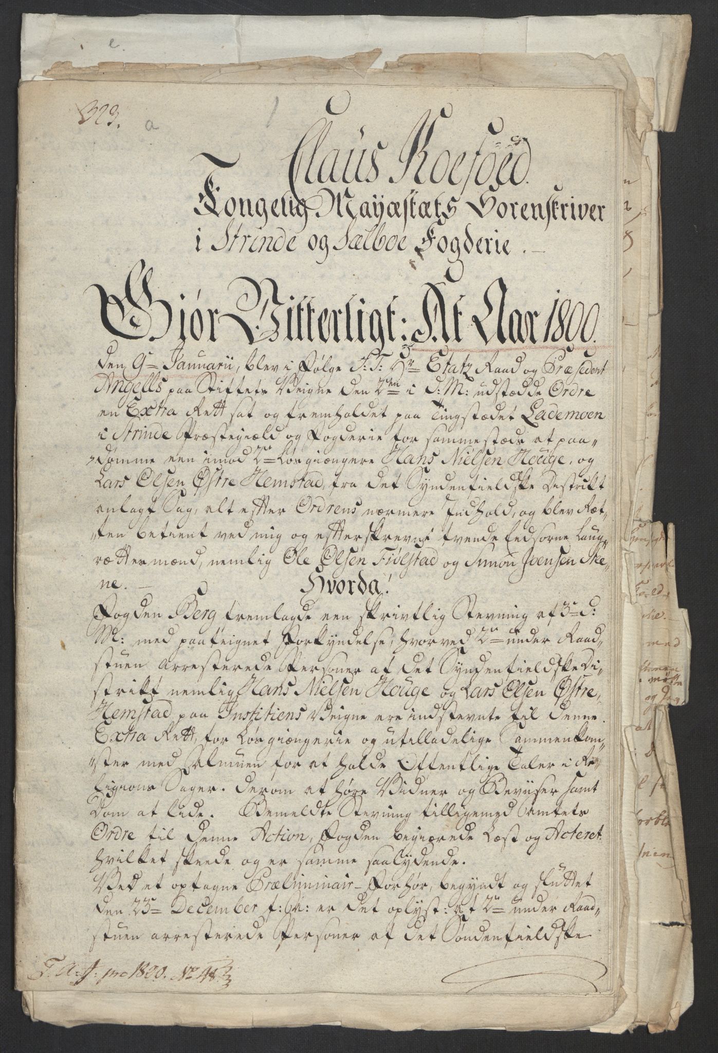 Justisdepartementet, Kommisjon i saken mot Hans Nielsen Hauge 1804, RA/S-1151/D/L0005: Hans Nielsen Hauges sak, 1813, p. 293