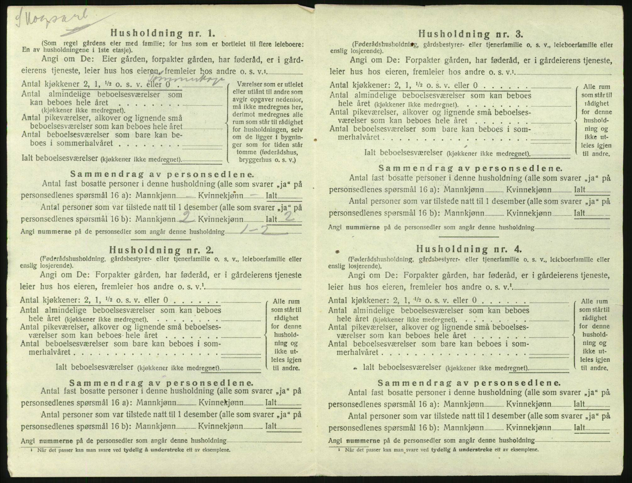 SAH, 1920 census for Åsnes, 1920, p. 2133