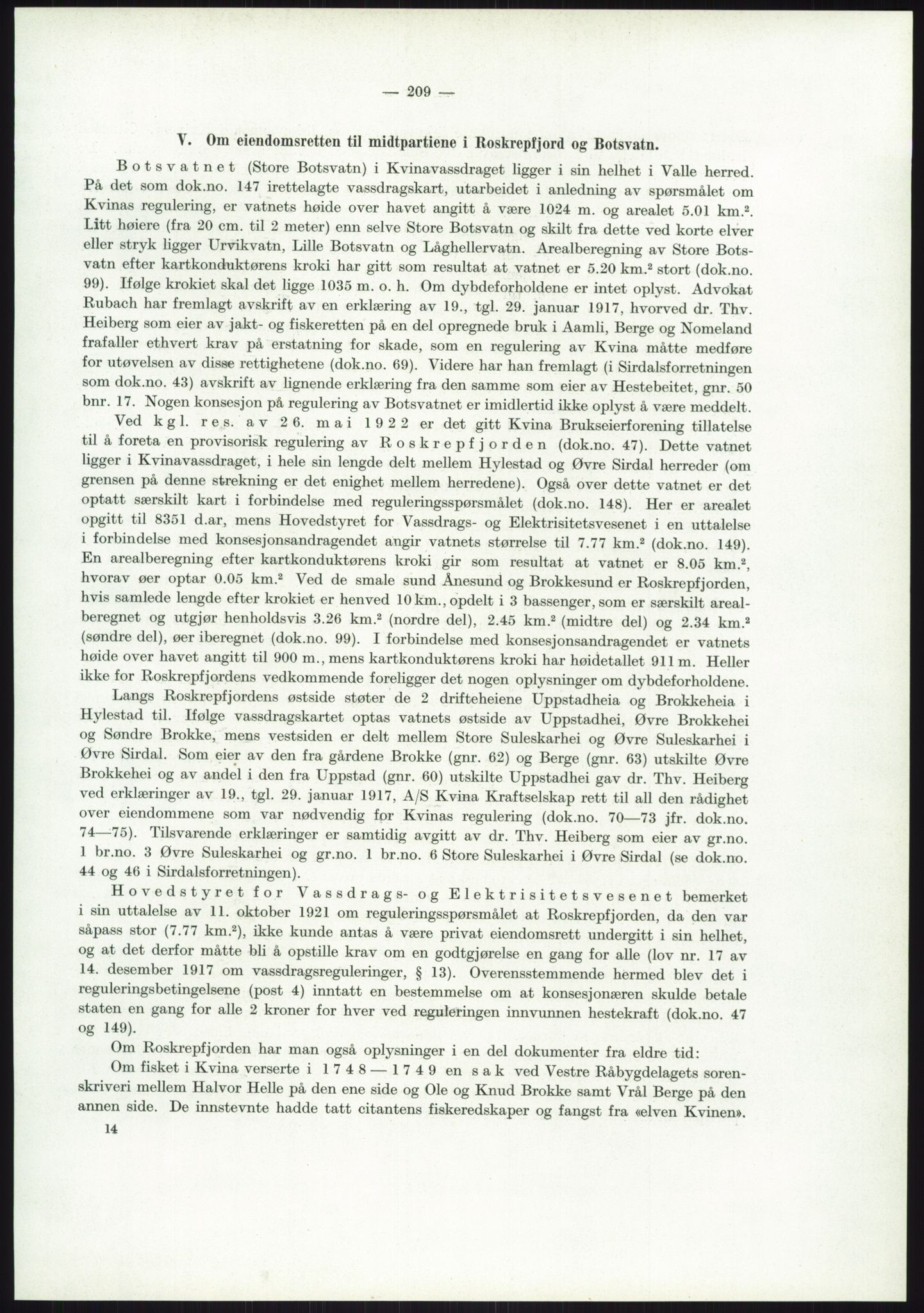 Høyfjellskommisjonen, AV/RA-S-1546/X/Xa/L0001: Nr. 1-33, 1909-1953, p. 1544