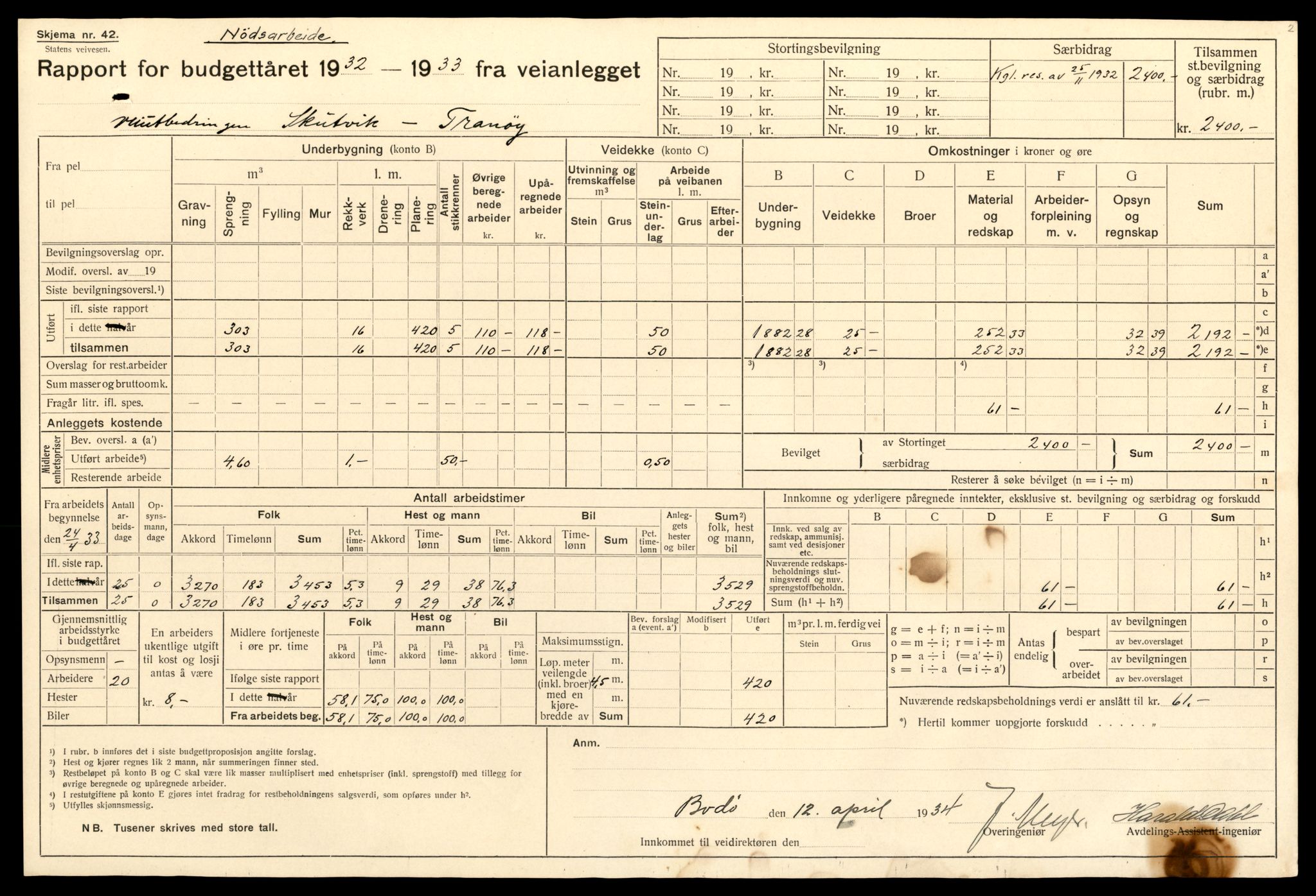 Nordland vegkontor, AV/SAT-A-4181/F/Fa/L0030: Hamarøy/Tysfjord, 1885-1948, p. 1428