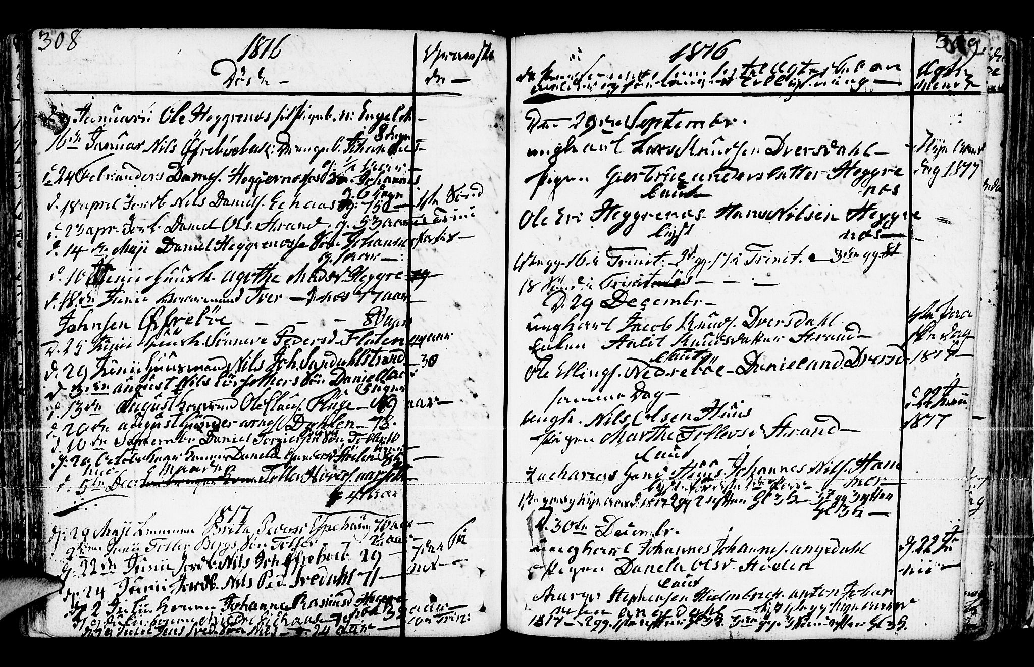 Jølster sokneprestembete, SAB/A-80701/H/Haa/Haaa/L0005: Parish register (official) no. A 5, 1790-1821, p. 308-309