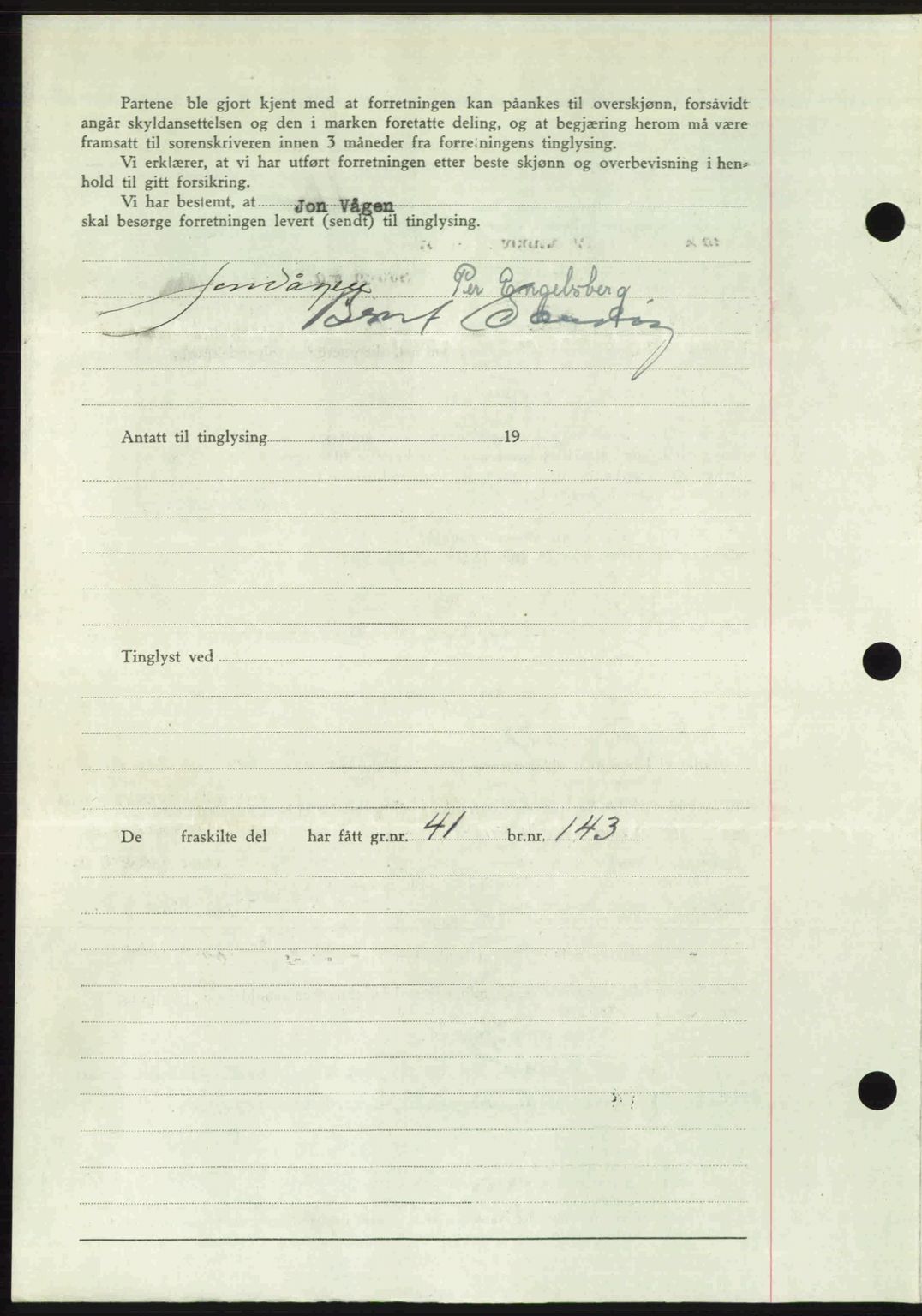 Romsdal sorenskriveri, SAT/A-4149/1/2/2C: Mortgage book no. A24, 1947-1947, Diary no: : 2438/1947