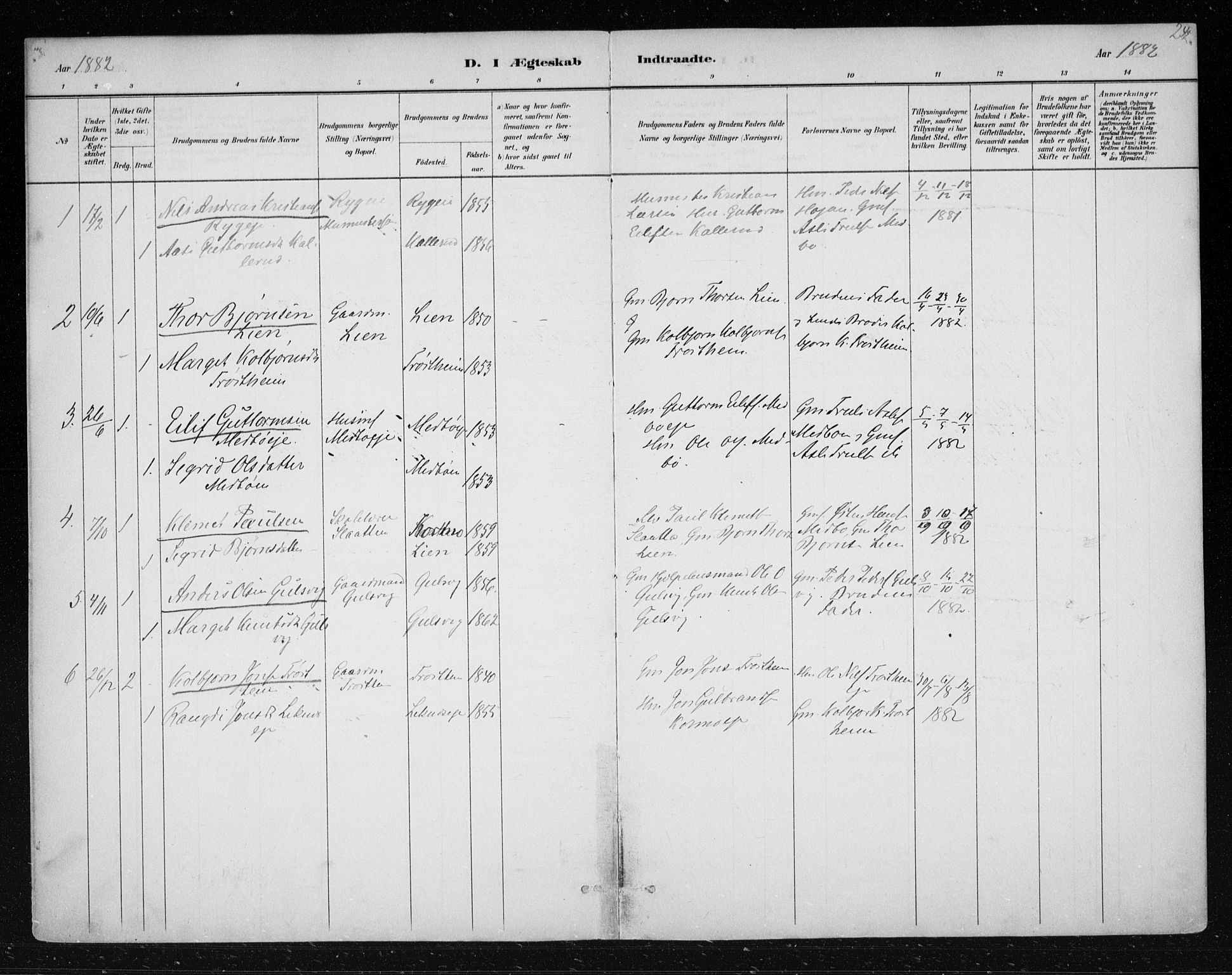 Nes kirkebøker, SAKO/A-236/F/Fa/L0012: Parish register (official) no. 12, 1881-1917, p. 242
