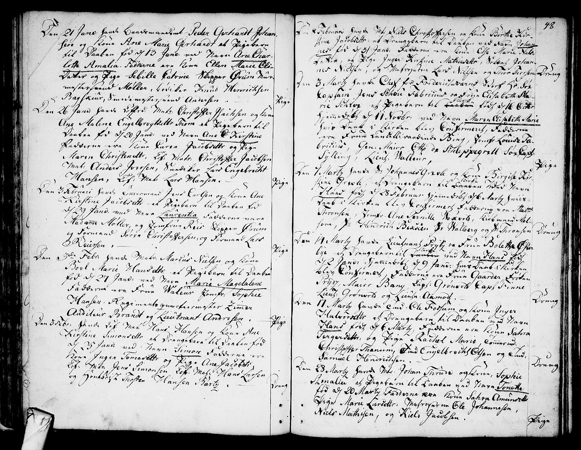Stavern kirkebøker, AV/SAKO-A-318/F/Fa/L0002: Parish register (official) no. 2, 1783-1809, p. 48