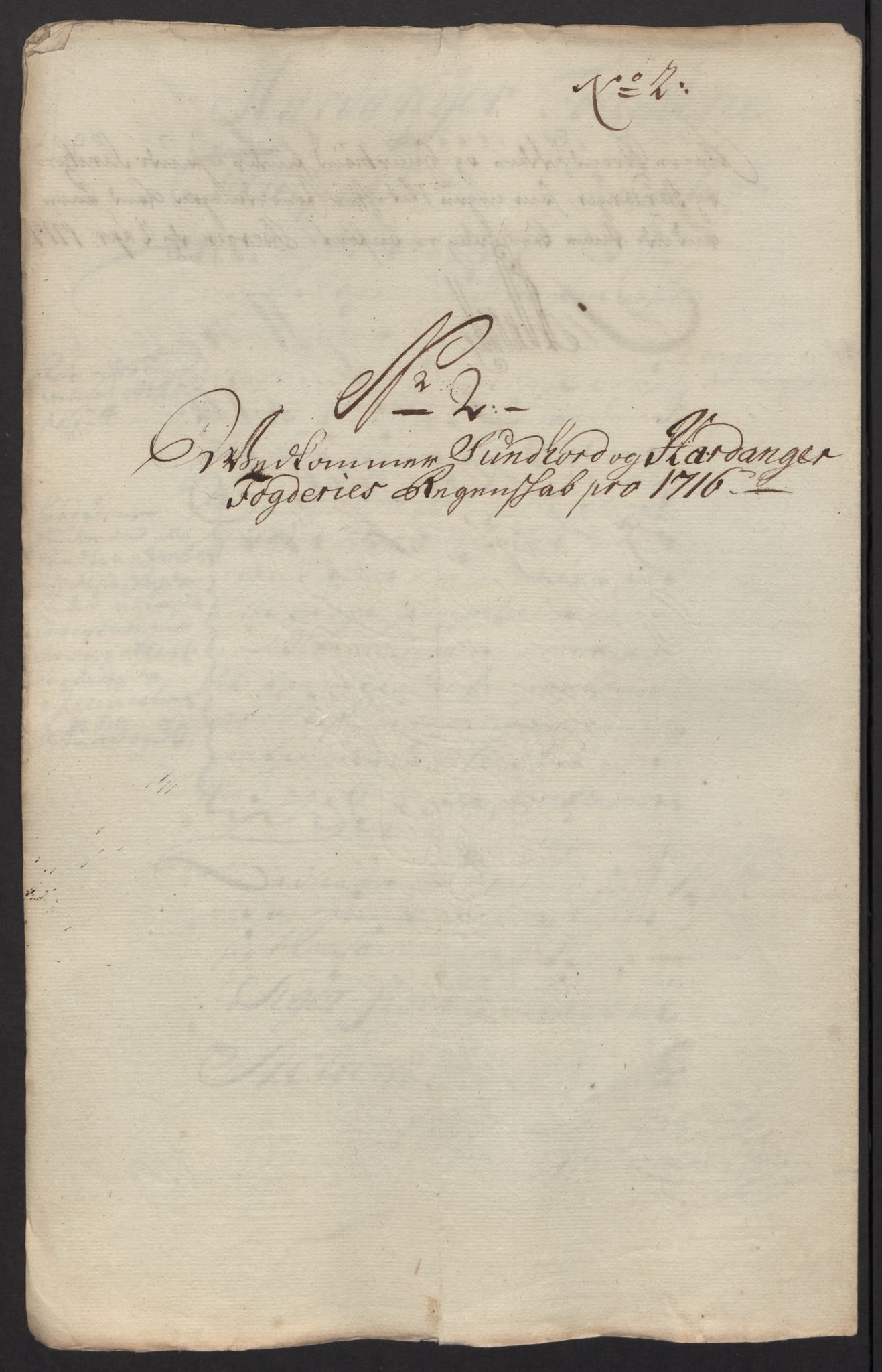 Rentekammeret inntil 1814, Reviderte regnskaper, Fogderegnskap, RA/EA-4092/R48/L2992: Fogderegnskap Sunnhordland og Hardanger, 1716, p. 50