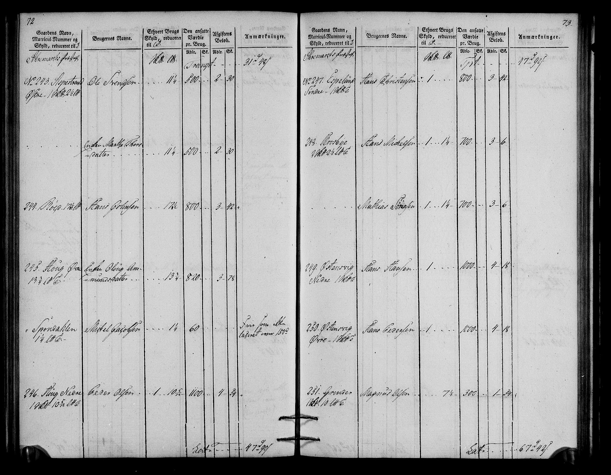 Rentekammeret inntil 1814, Realistisk ordnet avdeling, AV/RA-EA-4070/N/Ne/Nea/L0006: Idd og Marker fogderi. Oppebørselsregister, 1803, p. 39