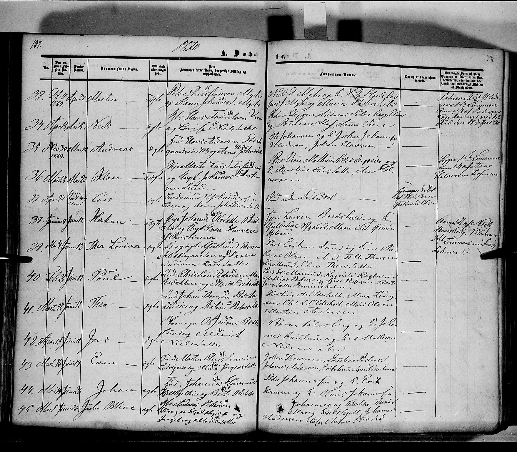 Nes prestekontor, Hedmark, AV/SAH-PREST-020/K/Ka/L0004: Parish register (official) no. 4, 1852-1886, p. 137