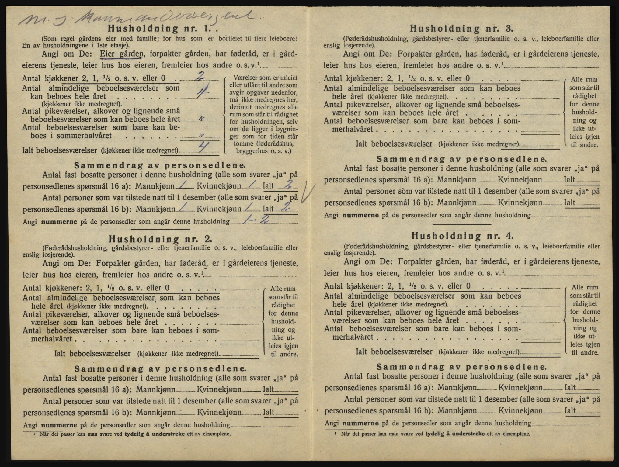 SAO, 1920 census for Eidsberg, 1920, p. 666