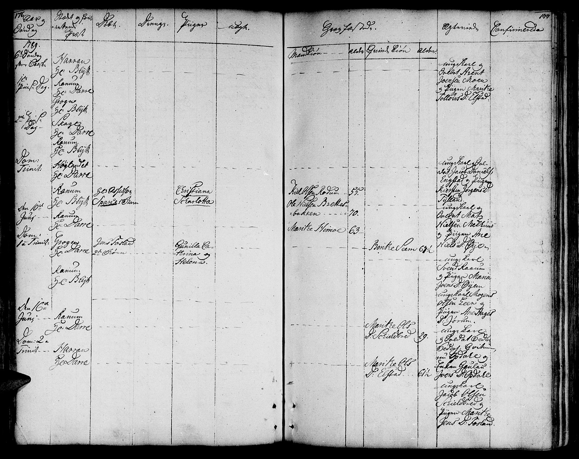 Ministerialprotokoller, klokkerbøker og fødselsregistre - Nord-Trøndelag, SAT/A-1458/764/L0544: Parish register (official) no. 764A04, 1780-1798, p. 176-177