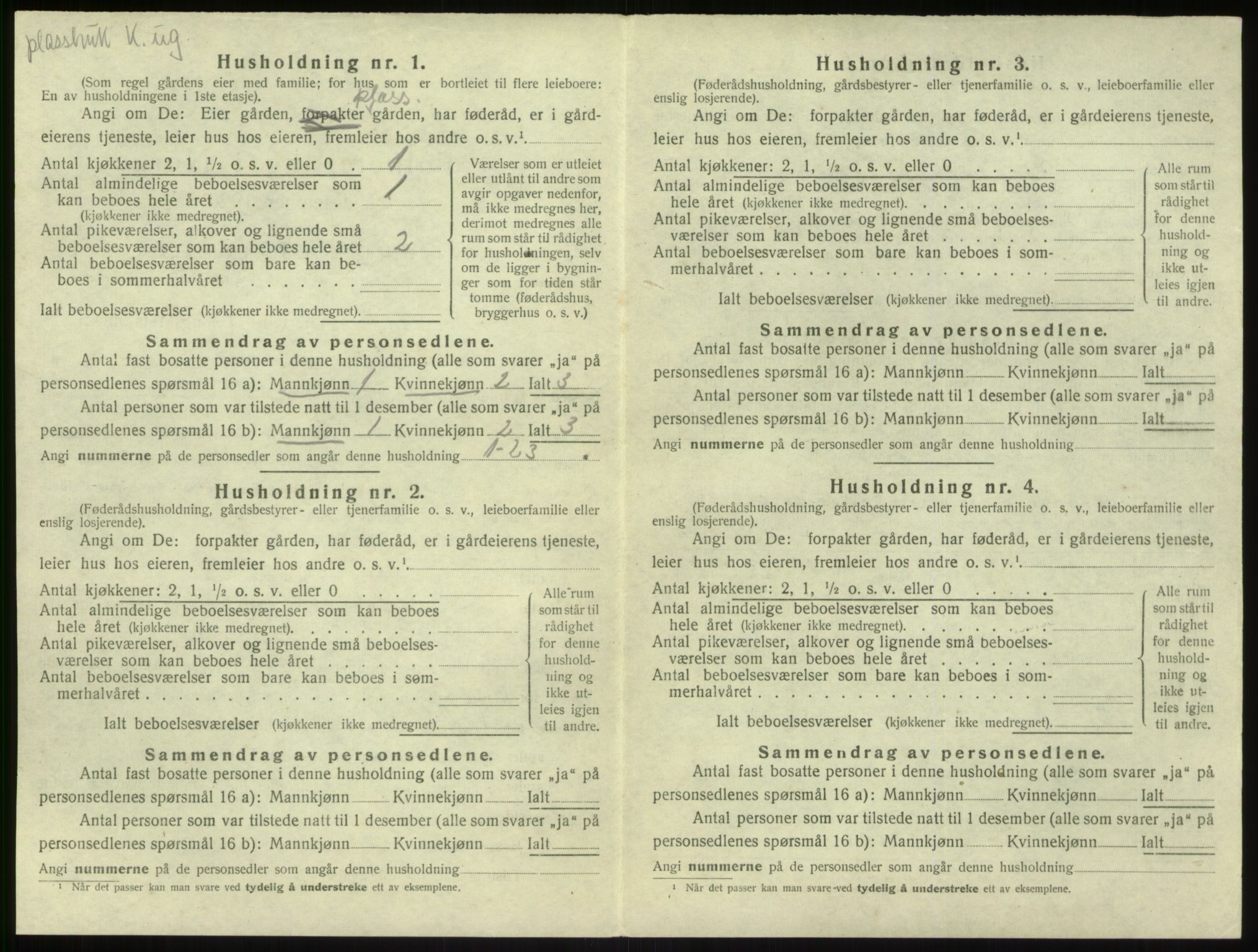 SAB, 1920 census for Kyrkjebø, 1920, p. 398