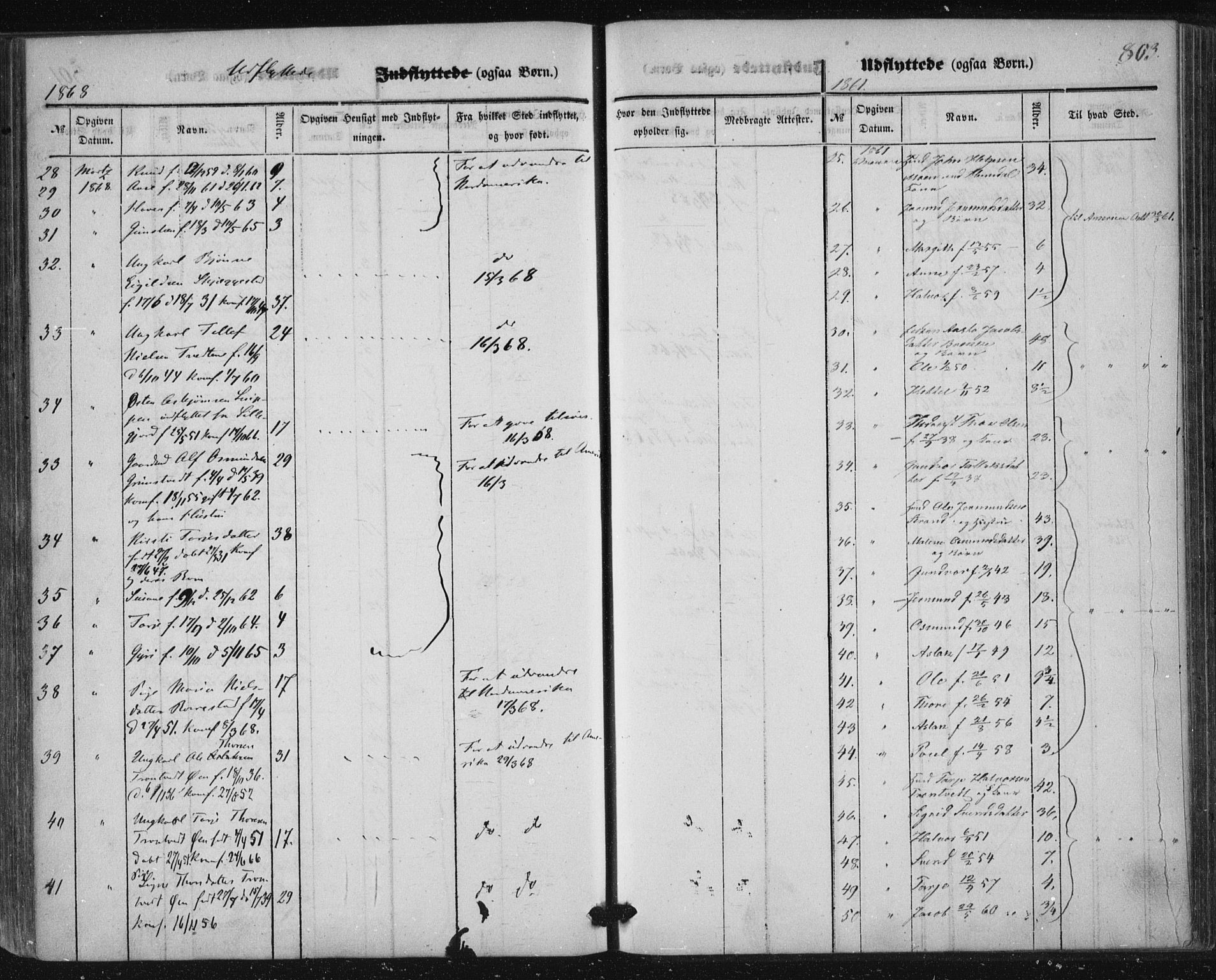 Nissedal kirkebøker, AV/SAKO-A-288/F/Fa/L0003: Parish register (official) no. I 3, 1846-1870, p. 802-803