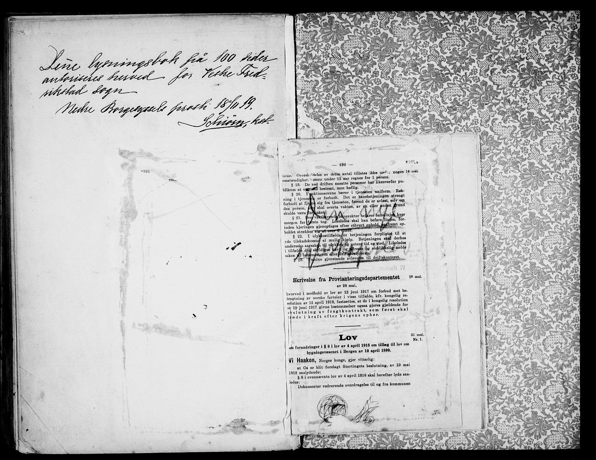 Fredrikstad domkirkes prestekontor Kirkebøker, AV/SAO-A-10906/H/Ha/L0003: Banns register no. 3, 1919-1932