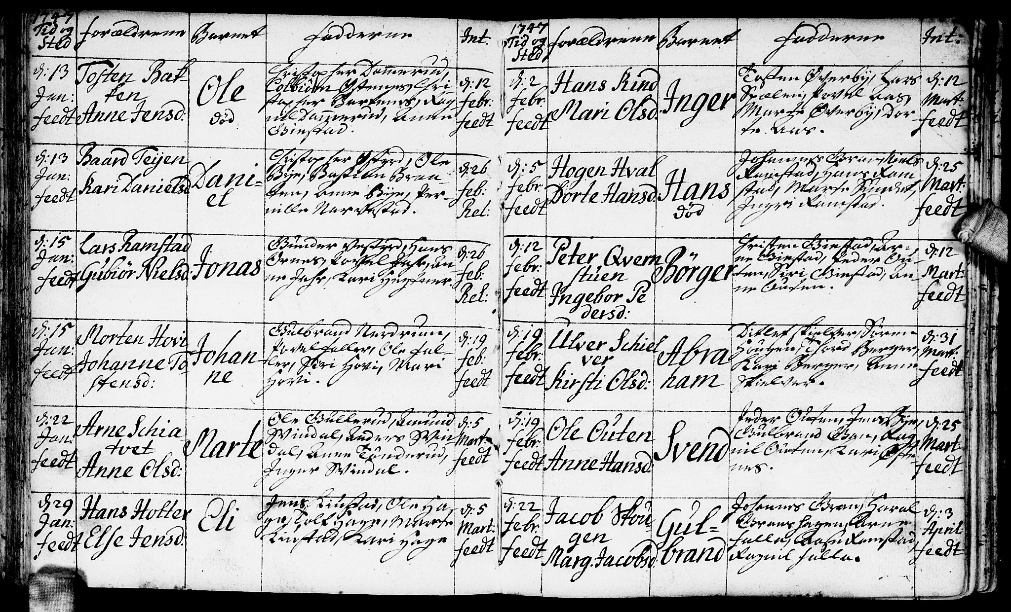 Fet prestekontor Kirkebøker, AV/SAO-A-10370a/F/Fa/L0003: Parish register (official) no. I 3, 1736-1753, p. 52