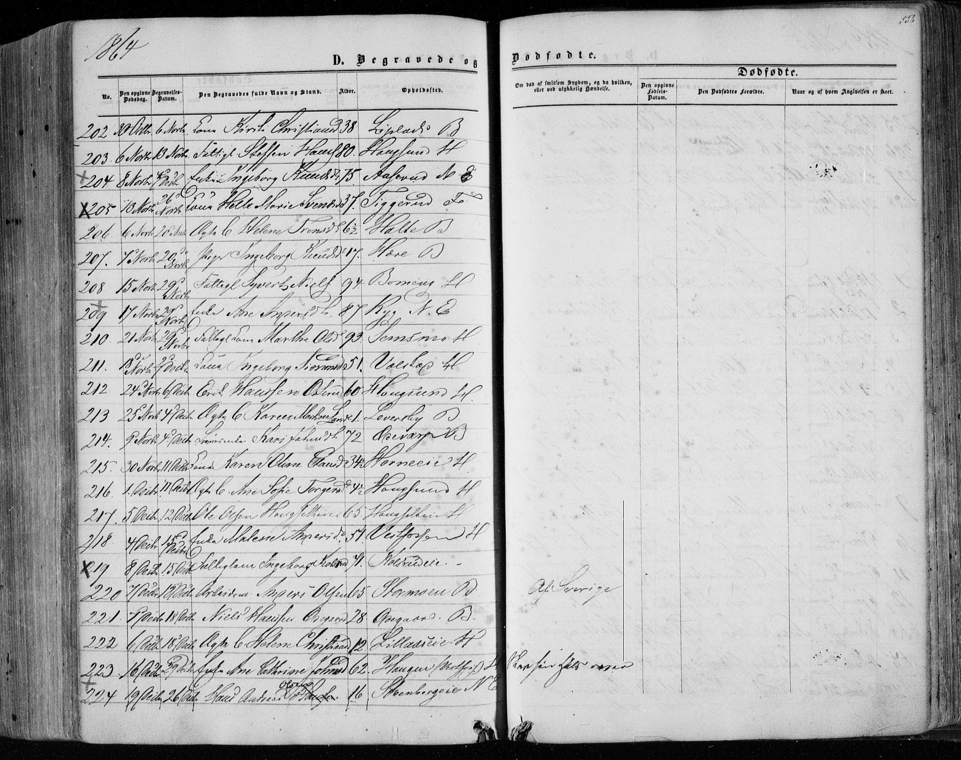 Eiker kirkebøker, AV/SAKO-A-4/F/Fa/L0016: Parish register (official) no. I 16, 1860-1868, p. 556